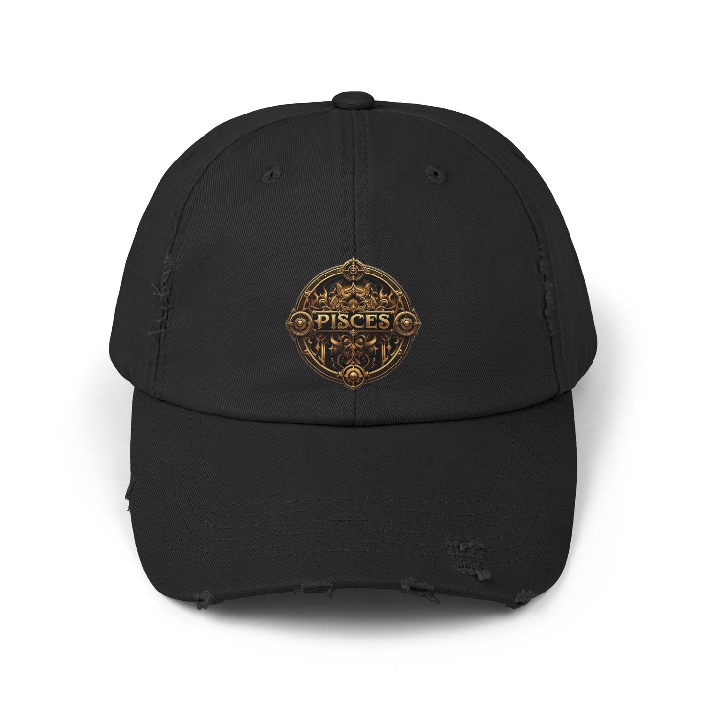 PISCES Unisex Distressed Cap