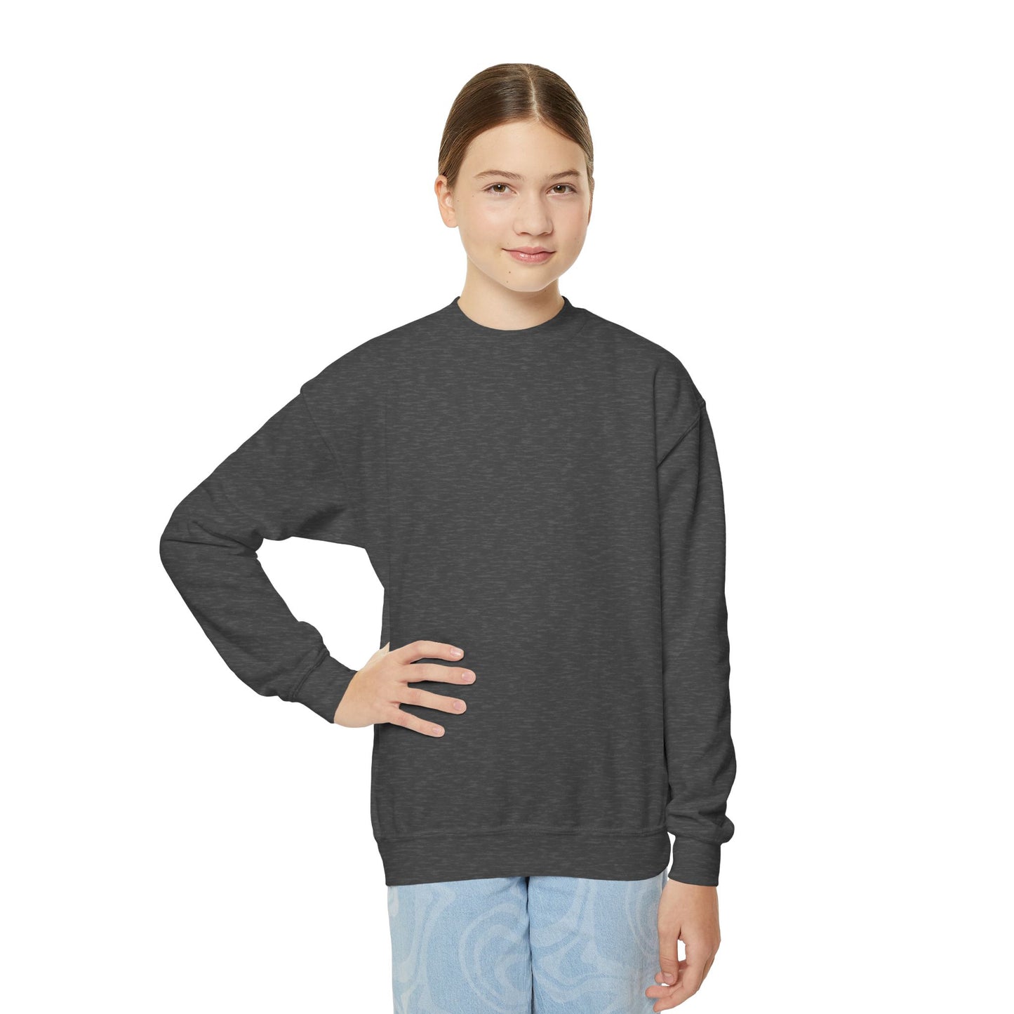 Youth Crewneck Sweatshirt Enjoy Your Life white