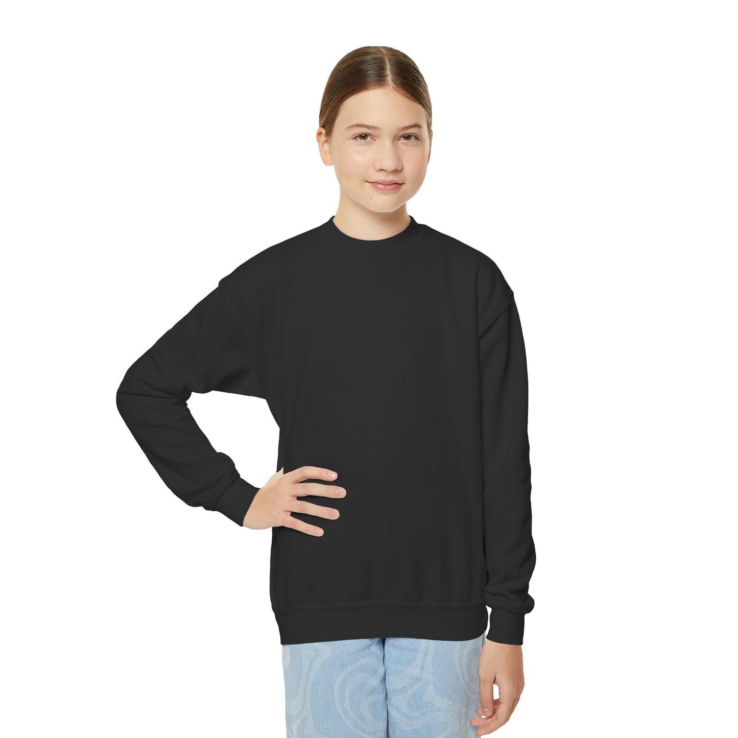 Youth Crewneck Sweatshirt Enjoy Your Life white