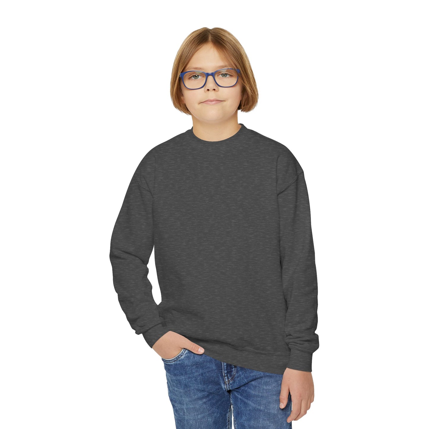 Youth Crewneck Sweatshirt Enjoy Your Life white