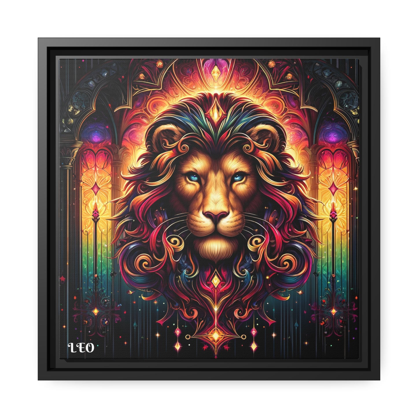 LEO Matte Canvas, Black Frame