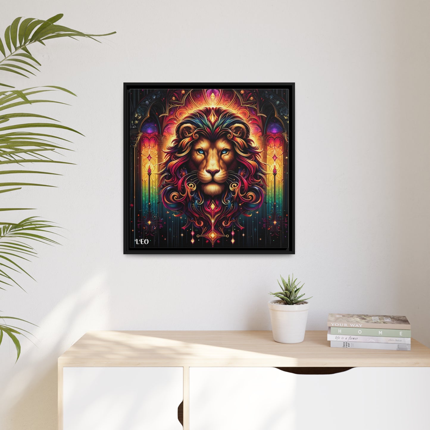 LEO Matte Canvas, Black Frame