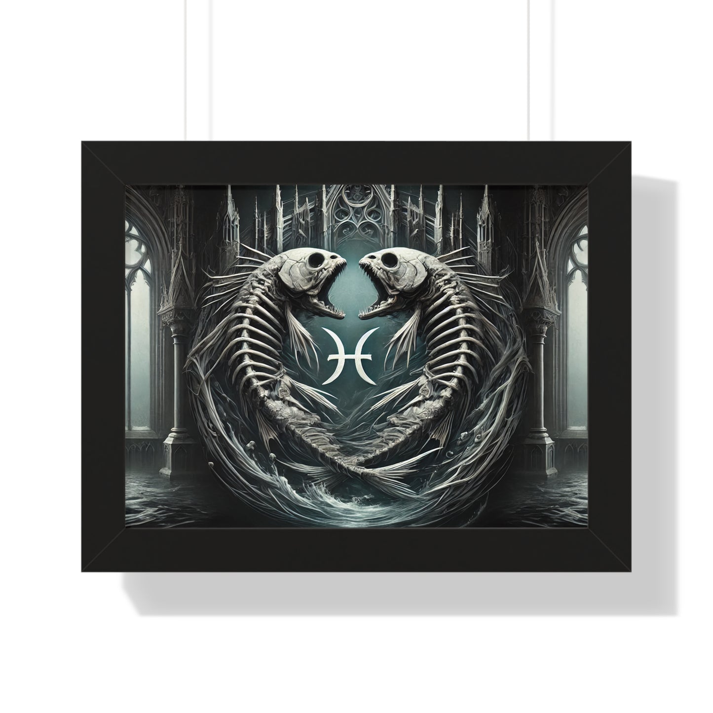 Happy Halloween Framed Horizontal Poster Pisces