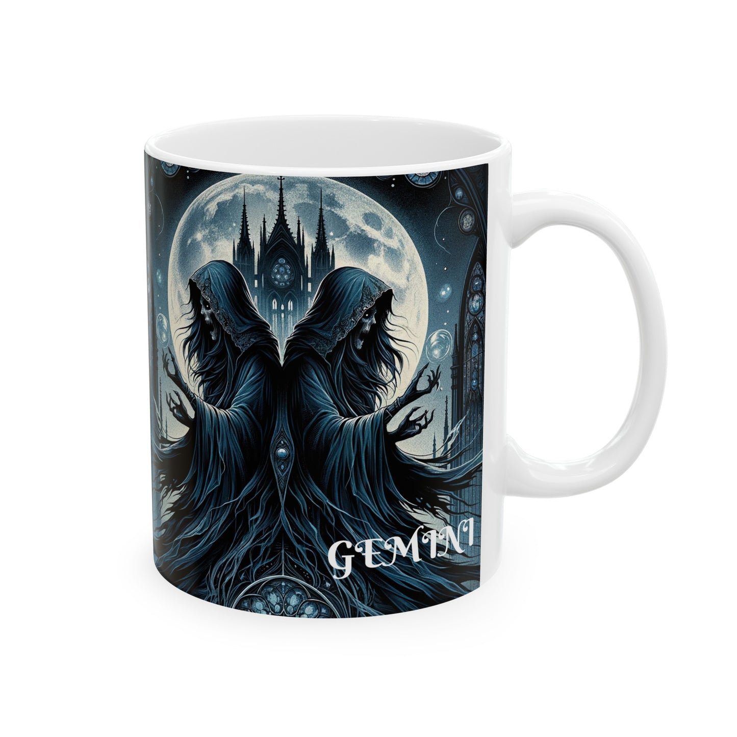 GEMINI GOTHIC Ceramic Mug, (11oz, 15oz)