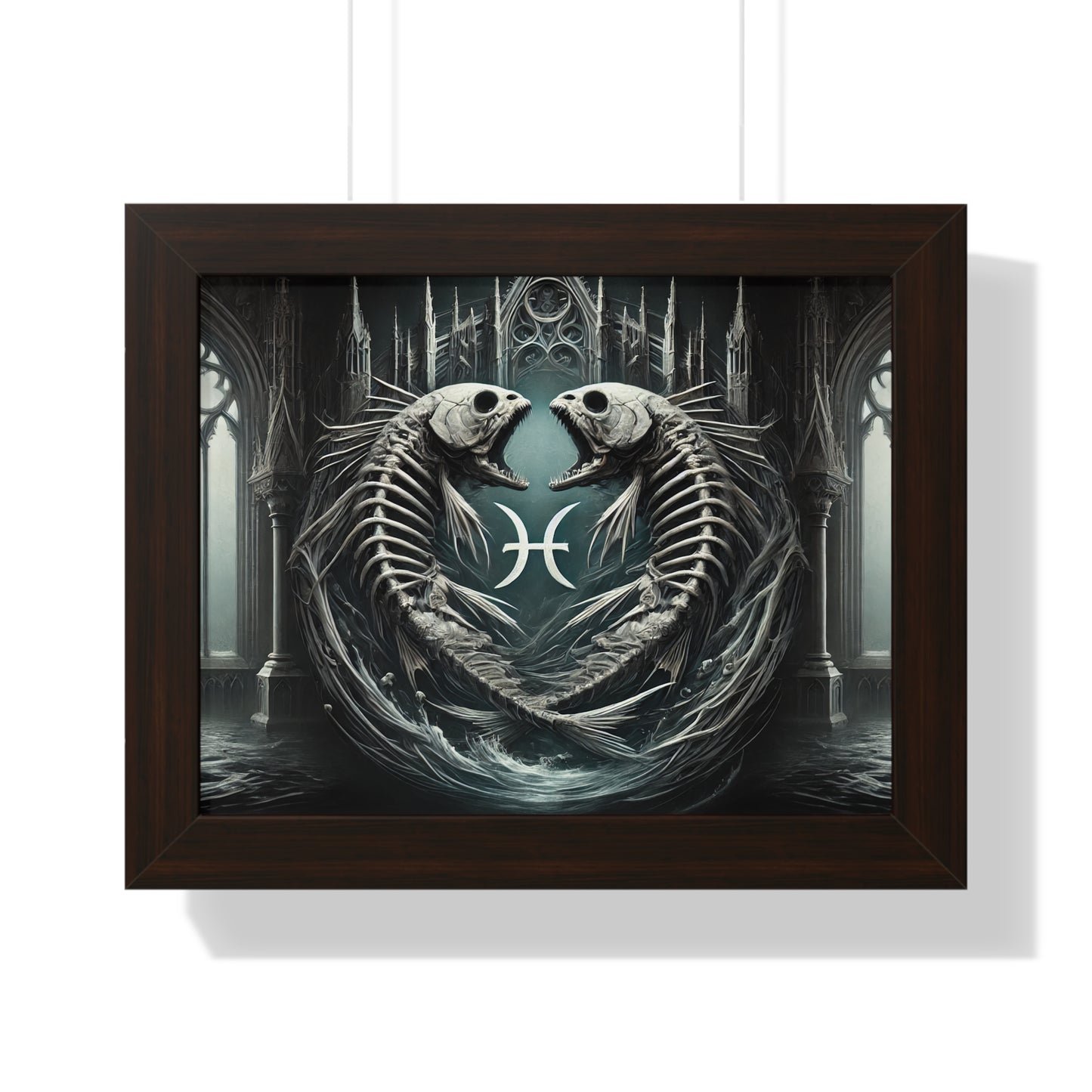 Happy Halloween Framed Horizontal Poster Pisces