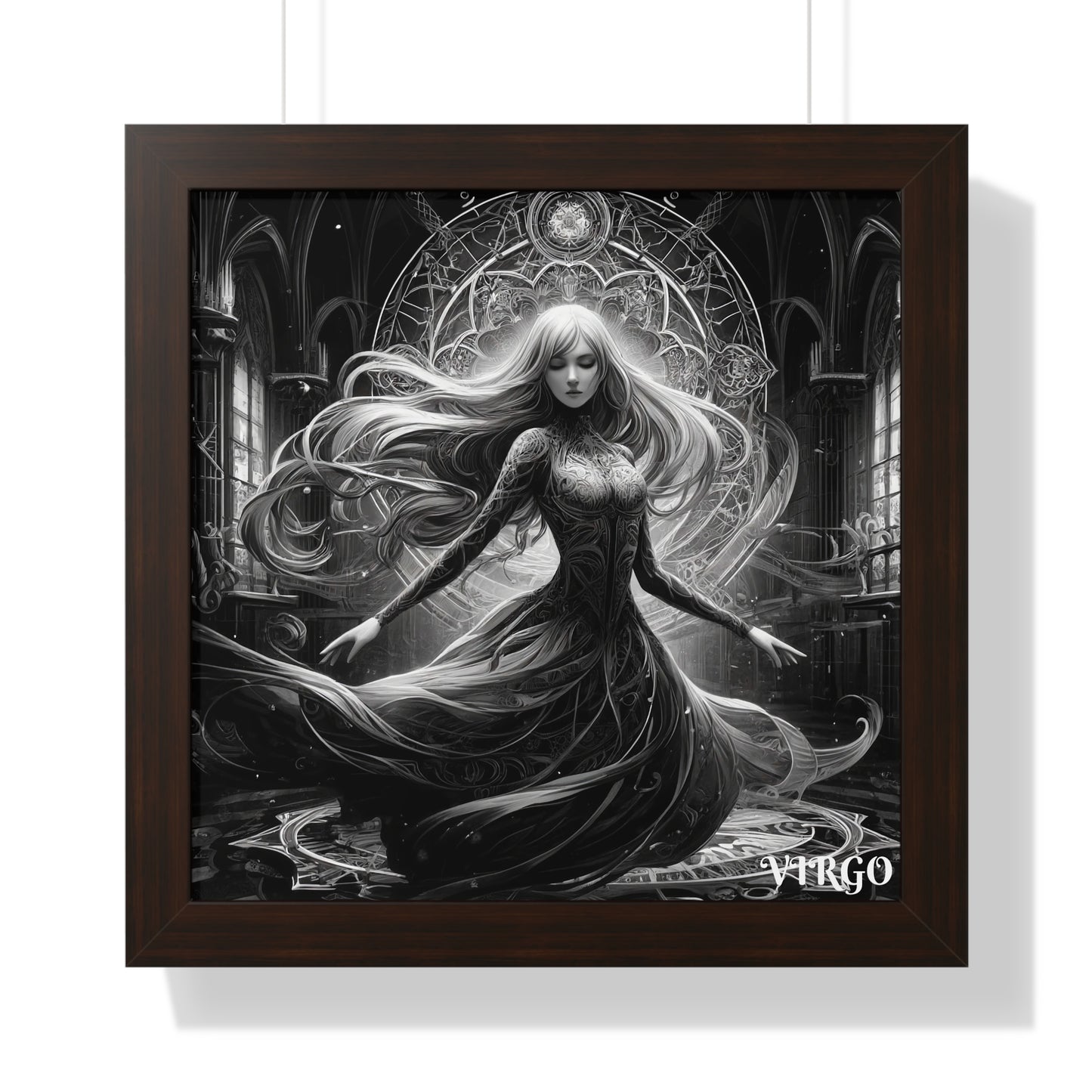 Virgo Framed Vertical Poster