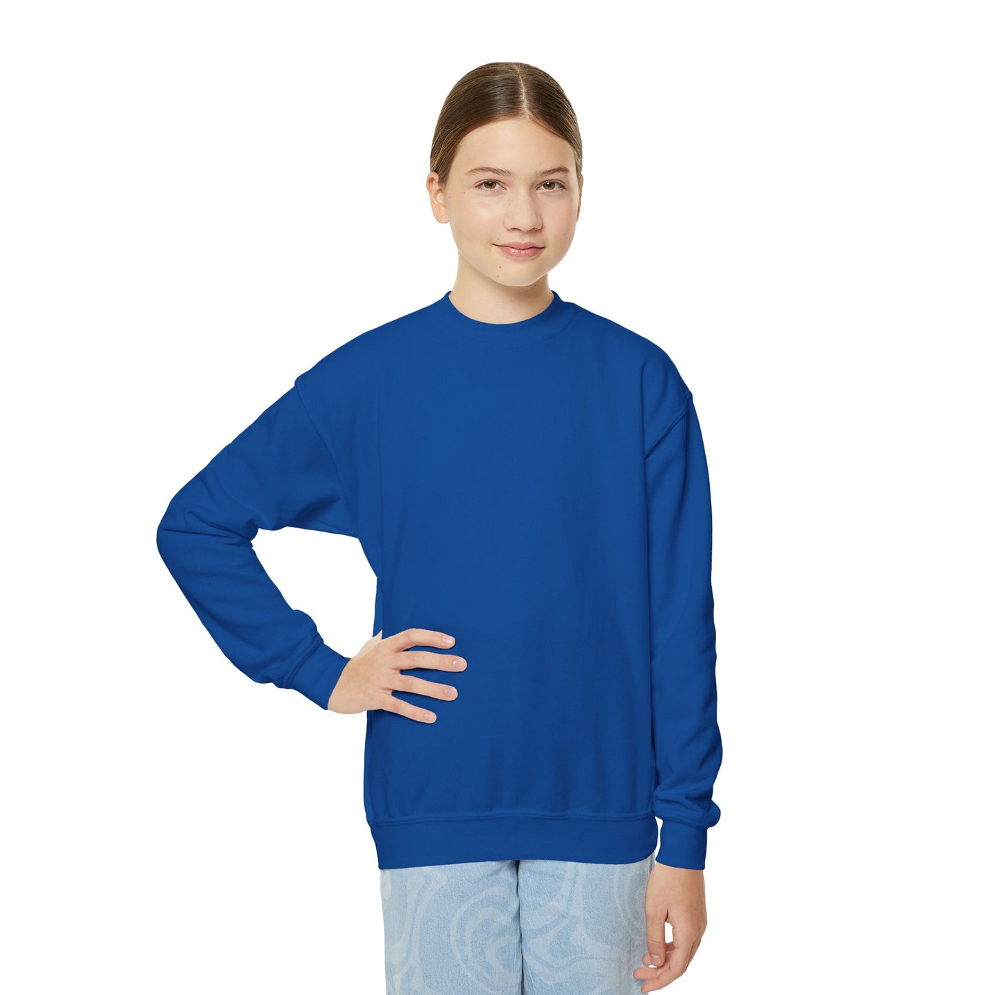 Youth Crewneck Sweatshirt Enjoy Your Life white