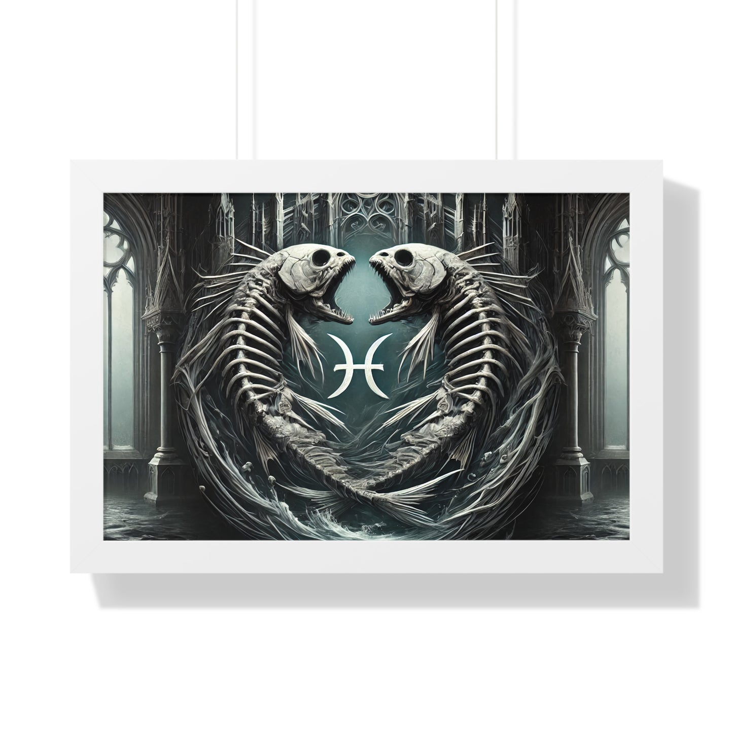 Happy Halloween Framed Horizontal Poster Pisces