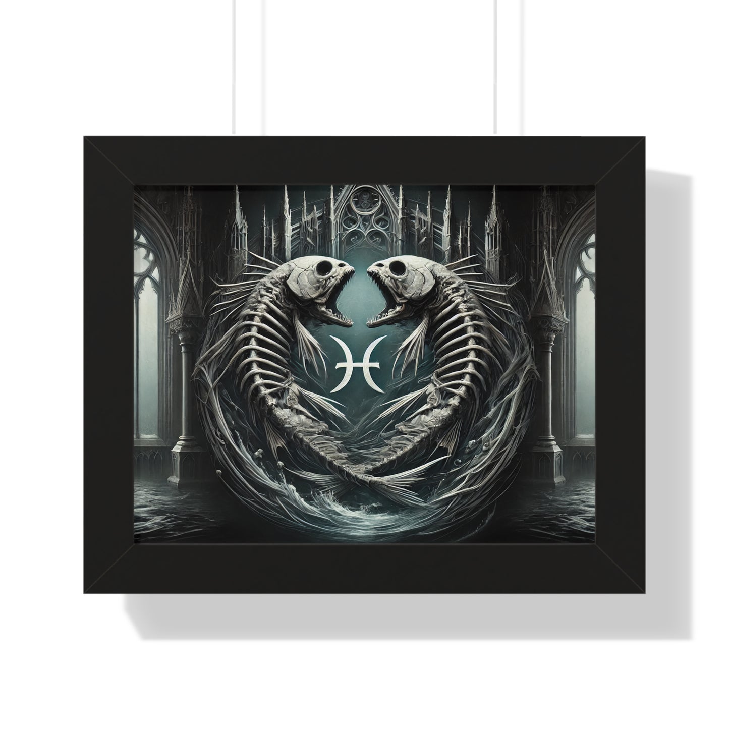 Happy Halloween Framed Horizontal Poster Pisces