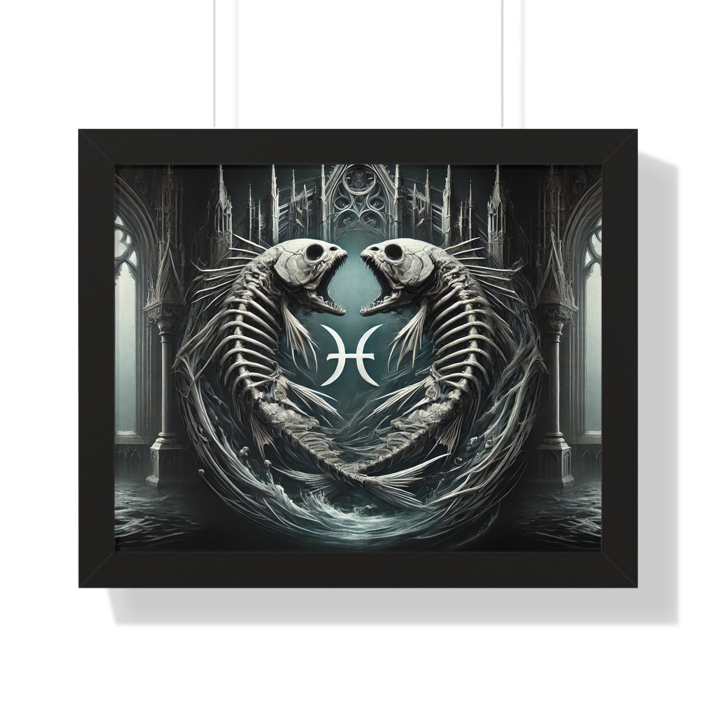 Happy Halloween Framed Horizontal Poster Pisces