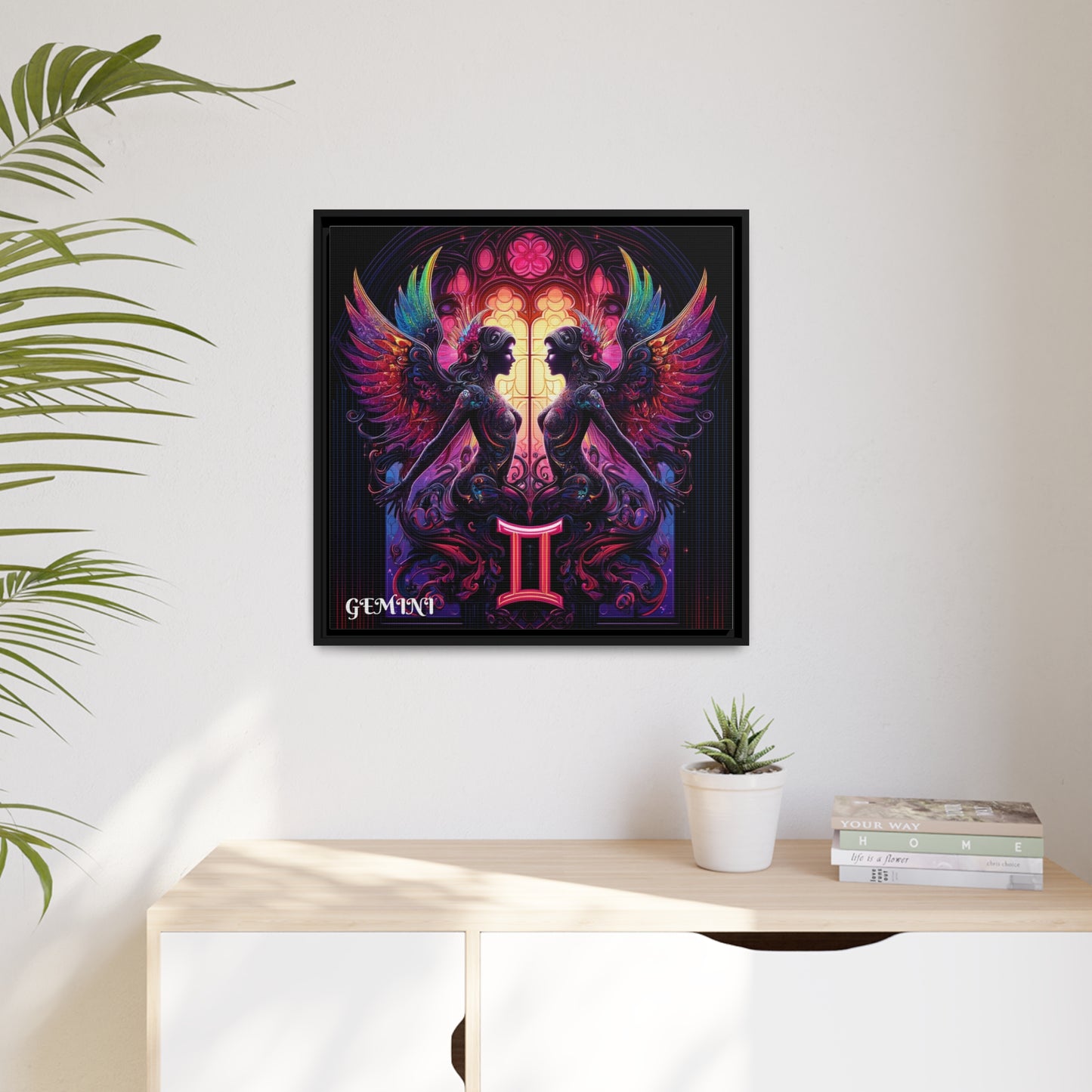 GEMINI Matte Canvas, Black Frame