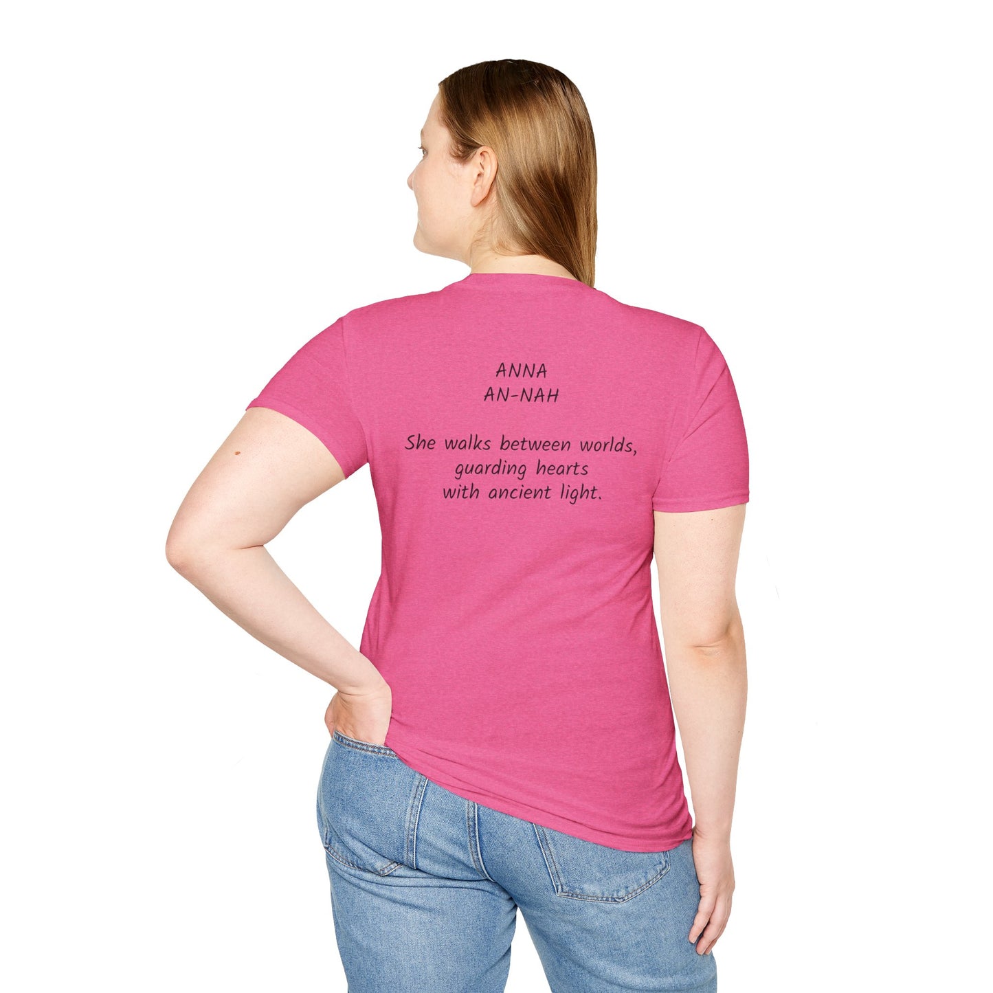 Mystical ANNA Name T-Shirt – Guardian of Light Edition. Spiritual Quote T-Shirt, Gift for Her, Affirmation Clothing, Unique Graphic Tee, Inspirational Apparel, Casual Style