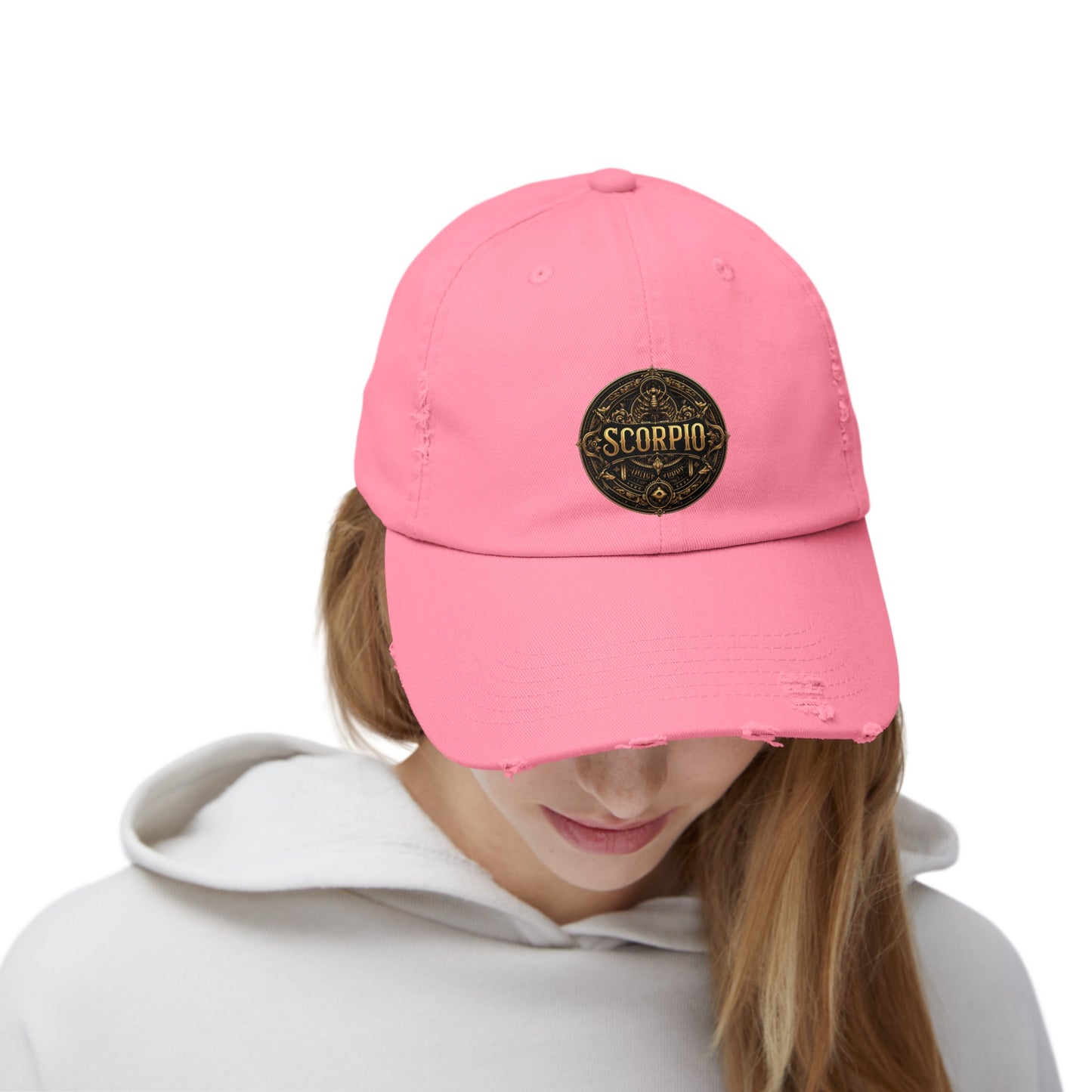 SCORPIO Unisex Distressed Cap
