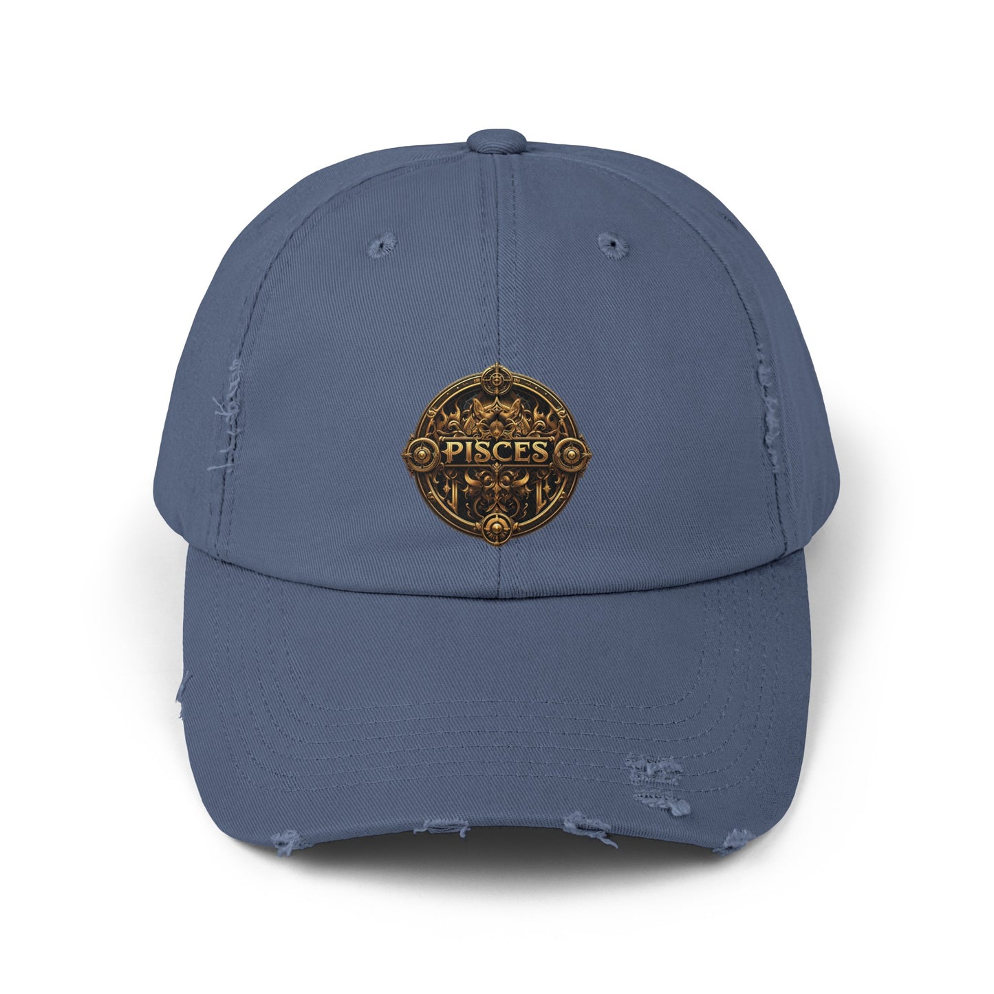 PISCES Unisex Distressed Cap
