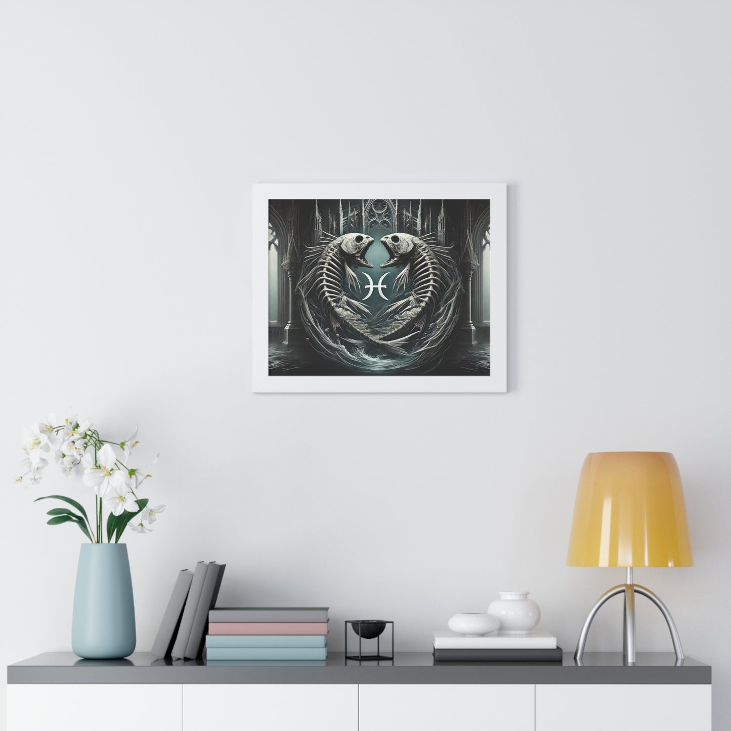 Happy Halloween Framed Horizontal Poster Pisces