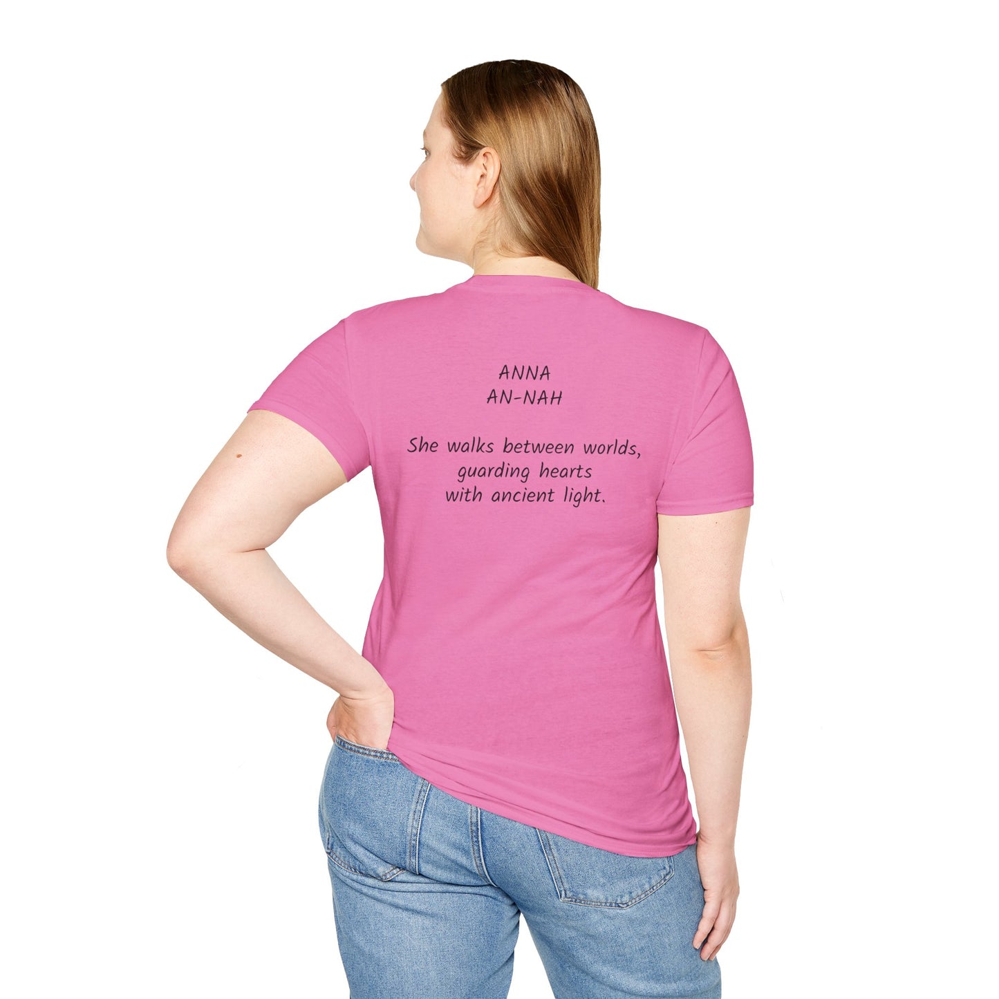 Mystical ANNA Name T-Shirt – Guardian of Light Edition. Spiritual Quote T-Shirt, Gift for Her, Affirmation Clothing, Unique Graphic Tee, Inspirational Apparel, Casual Style