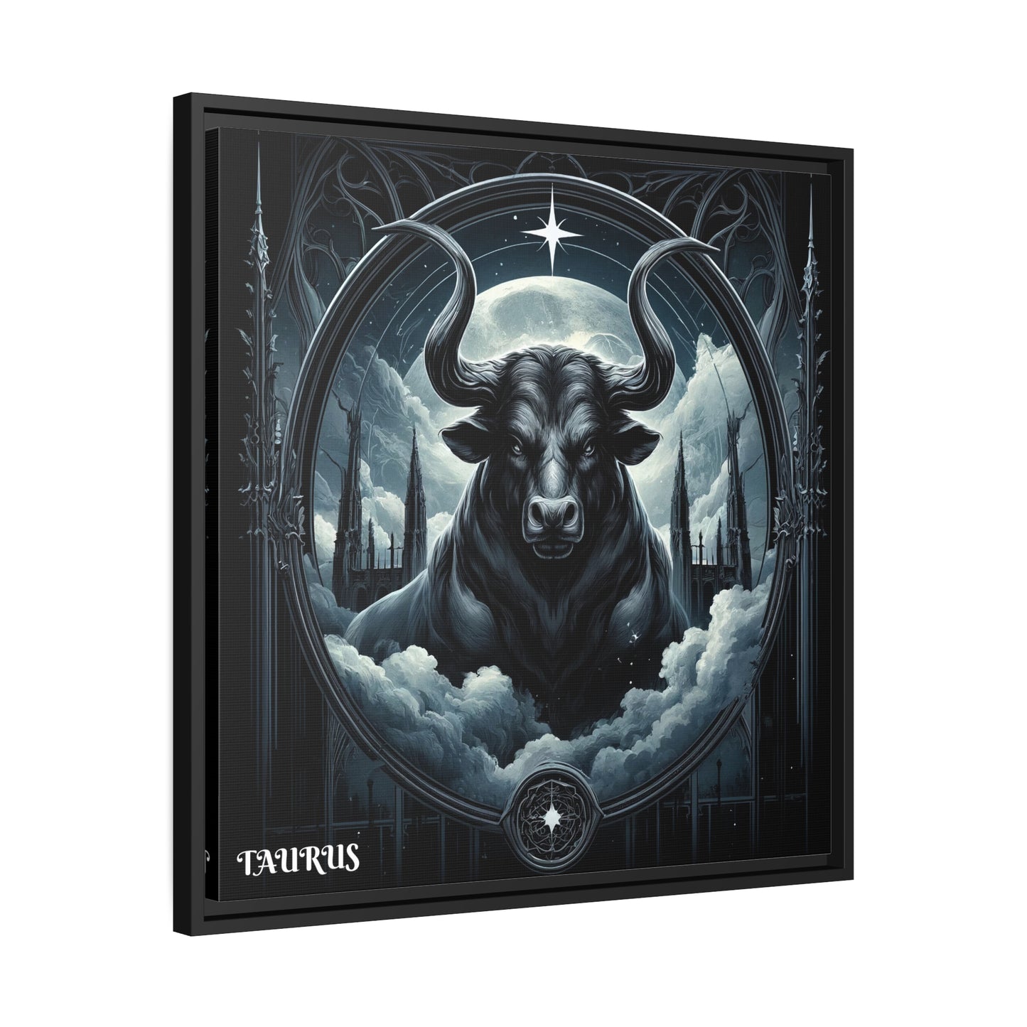 TAURUS Matte Canvas, Black Frame