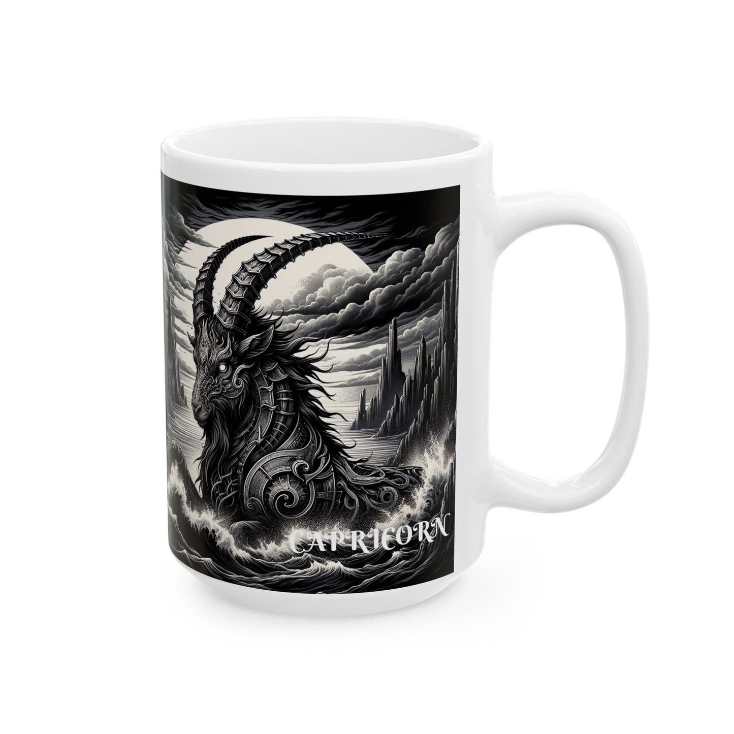CAPRICORN GOTHIC 陶瓷杯,(11 盎司,15 盎司)