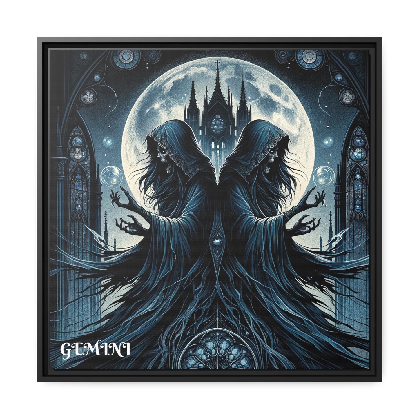 GEMINI Matte Canvas, Black Frame