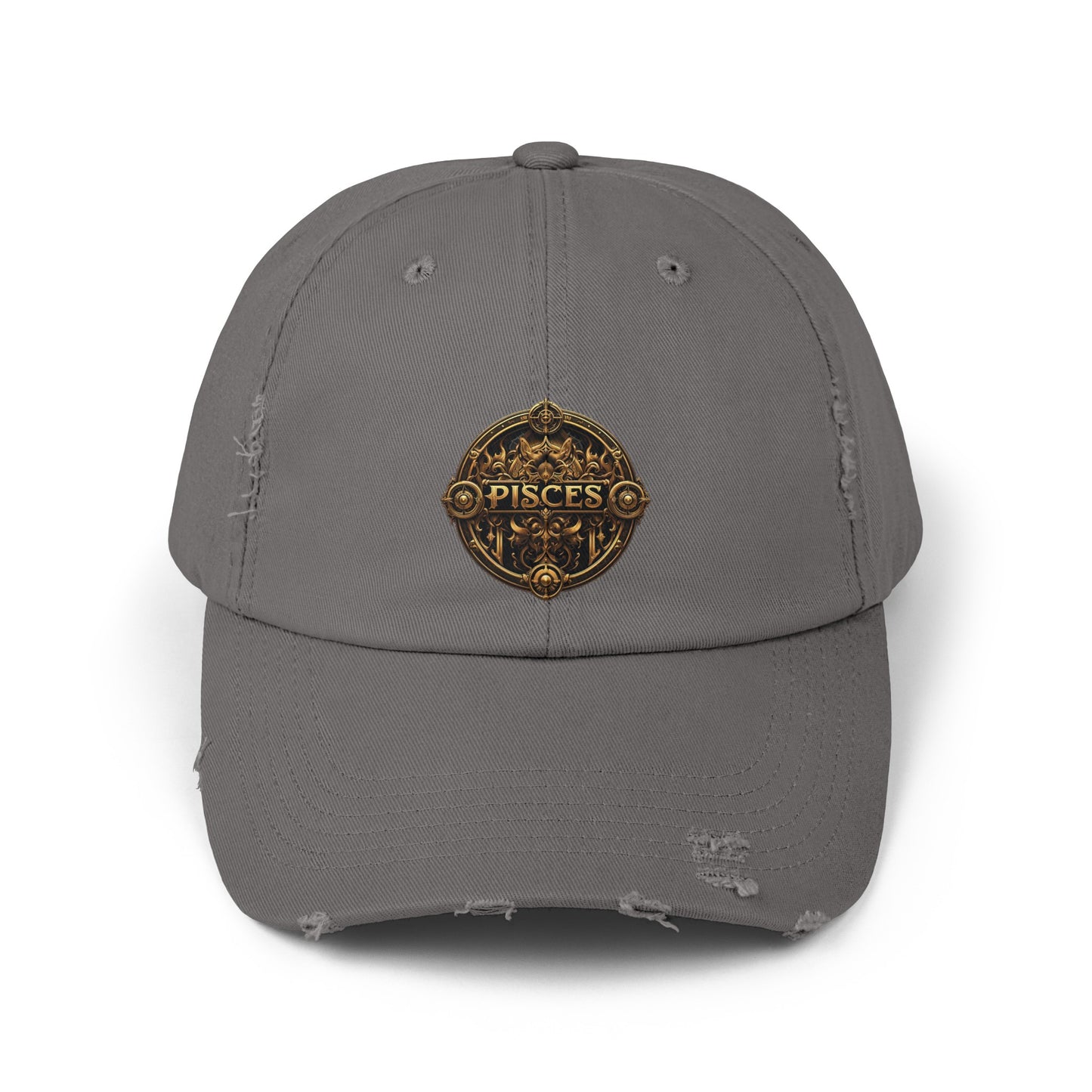 PISCES Unisex Distressed Cap