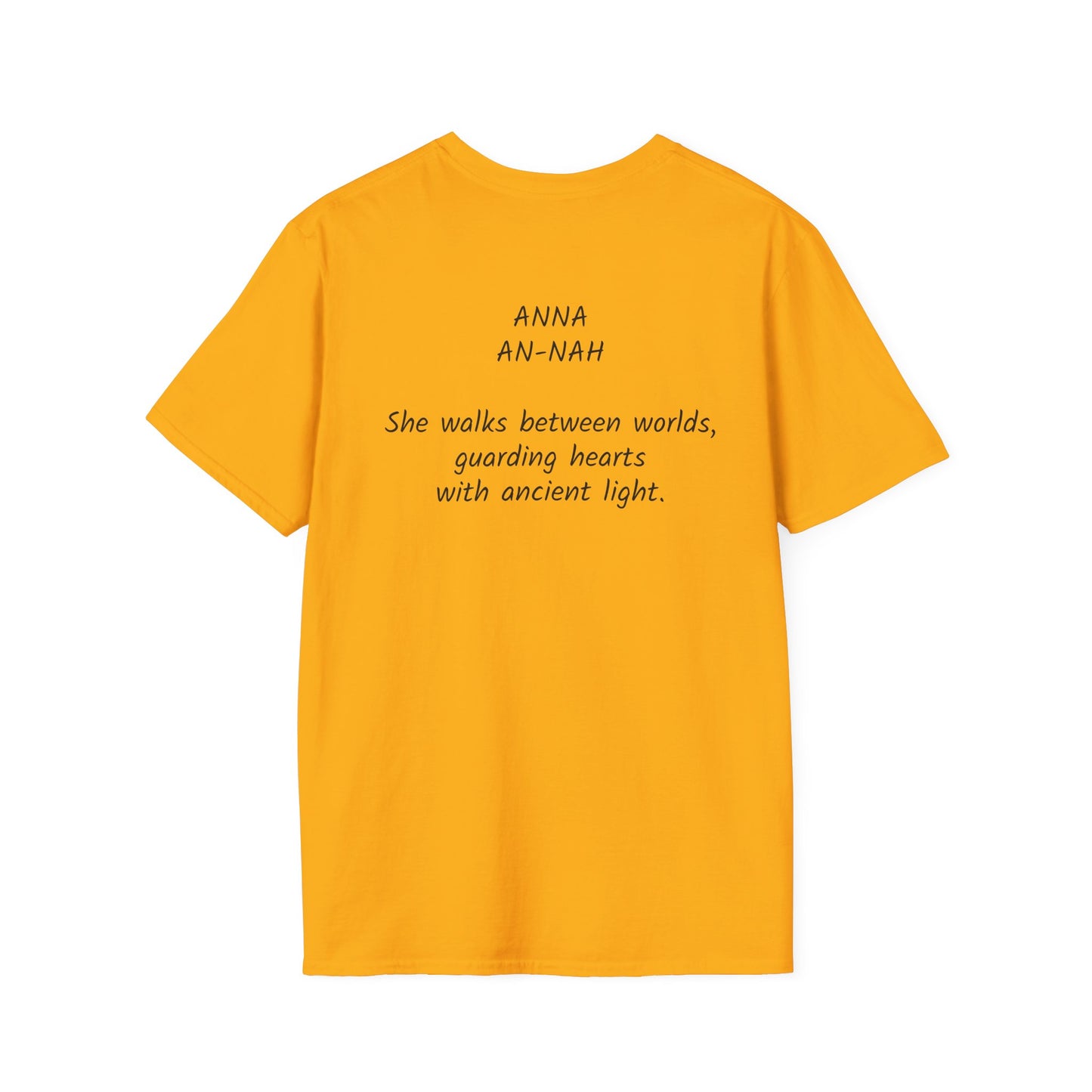 Mystical ANNA Name T-Shirt – Guardian of Light Edition. Spiritual Quote T-Shirt, Gift for Her, Affirmation Clothing, Unique Graphic Tee, Inspirational Apparel, Casual Style