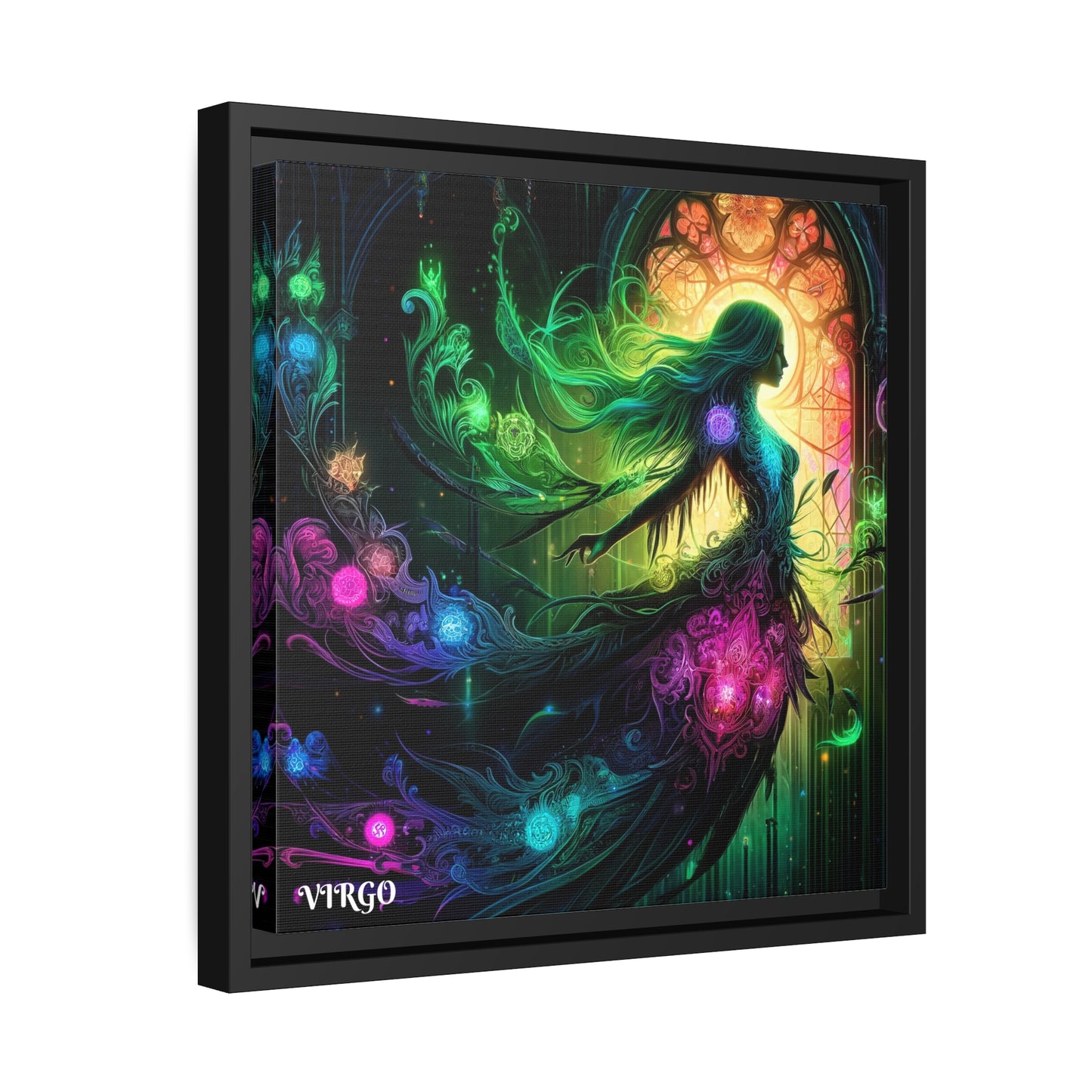VIRGO Matte Canvas, Black Frame