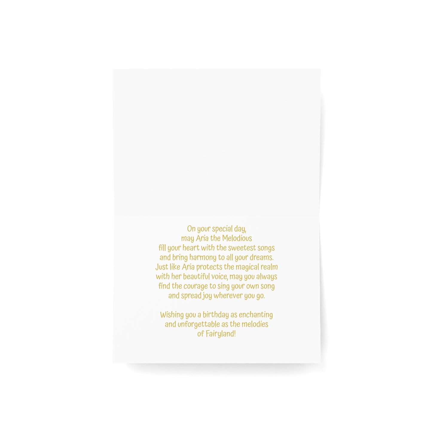 Greeting Cards Aria the Melodious Horizontal