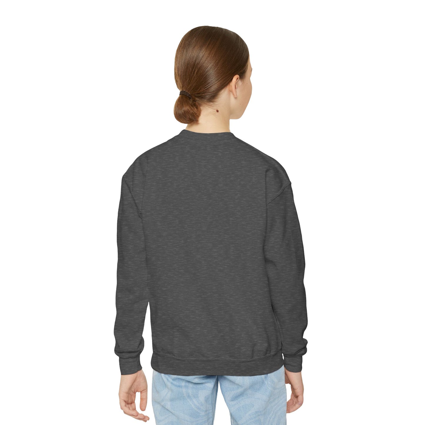 Youth Crewneck Sweatshirt Enjoy Your Life white