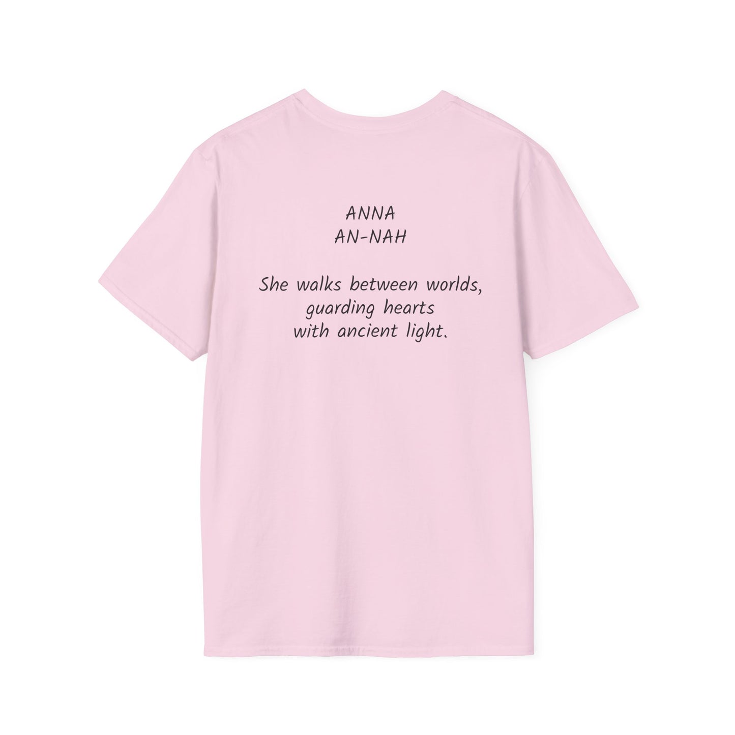 Mystical ANNA Name T-Shirt – Guardian of Light Edition. Spiritual Quote T-Shirt, Gift for Her, Affirmation Clothing, Unique Graphic Tee, Inspirational Apparel, Casual Style