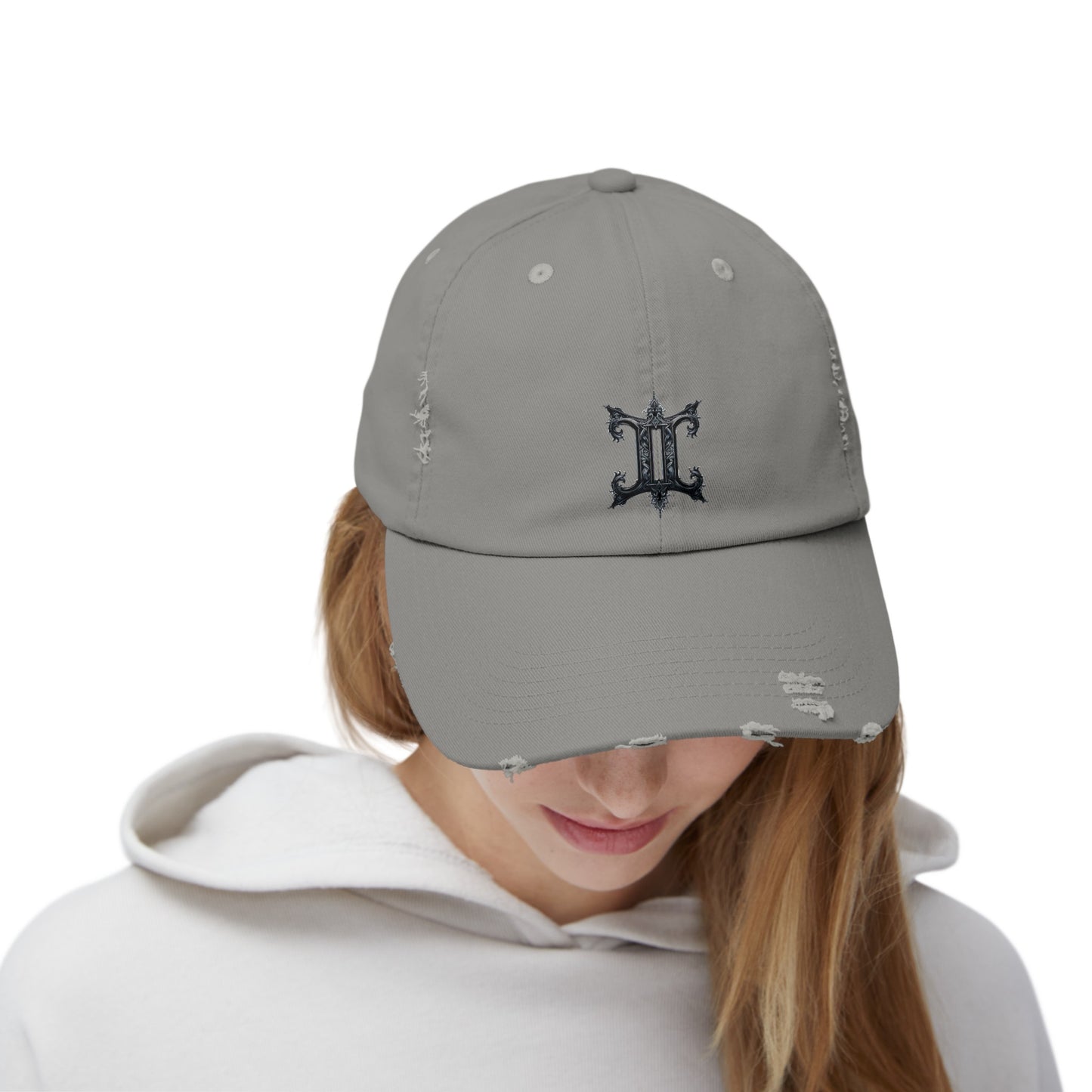 GEMINI Unisex Distressed Cap