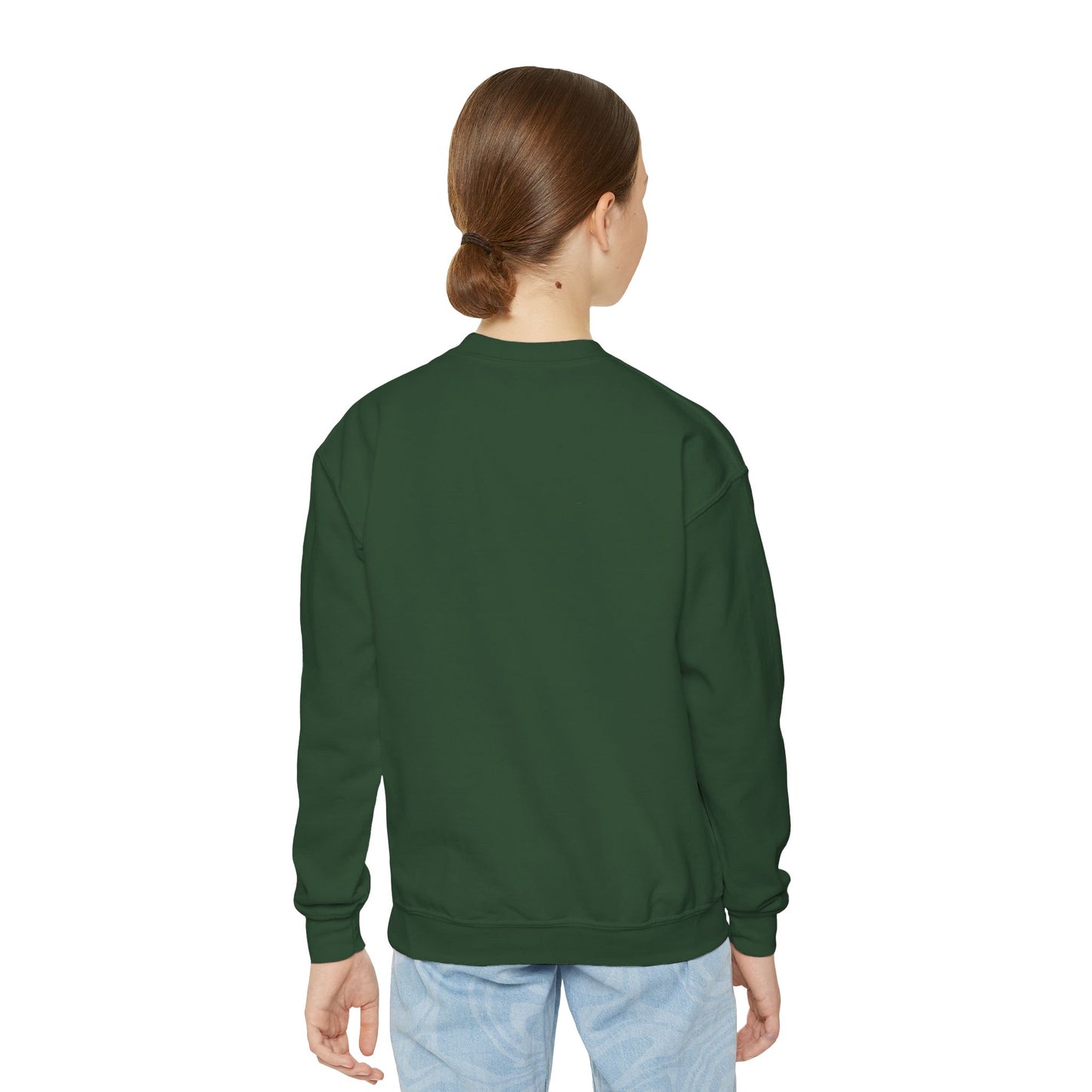 Youth Crewneck Sweatshirt Enjoy Your Life white