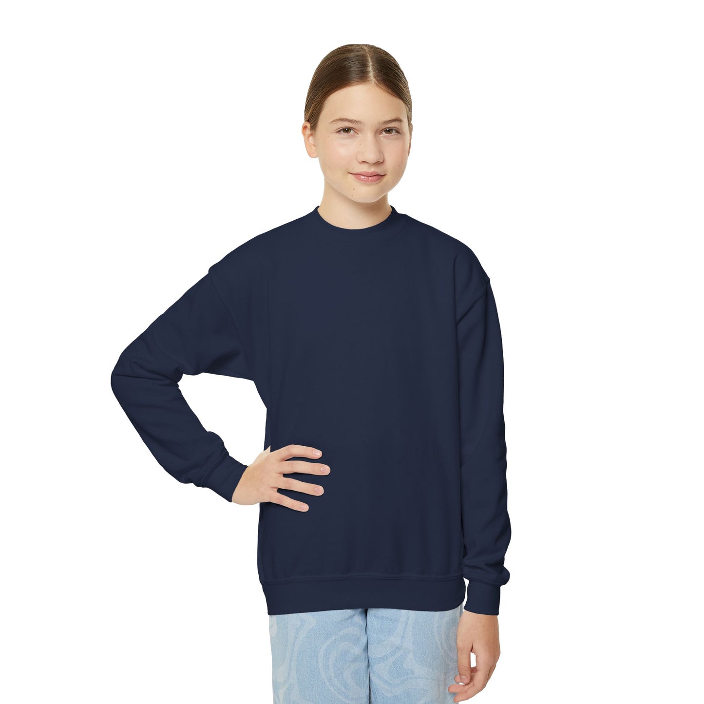 Youth Crewneck Sweatshirt Enjoy Your Life white