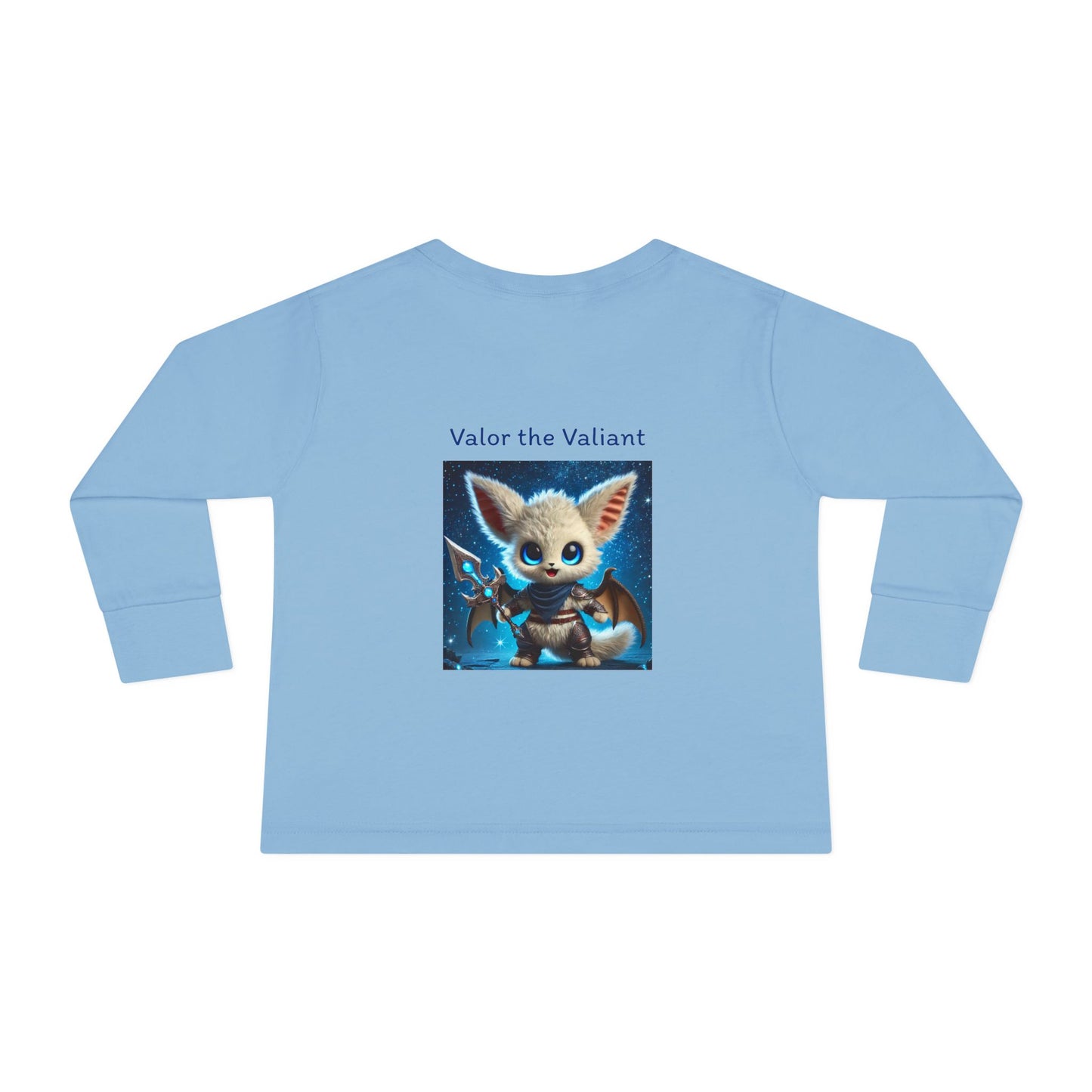 Toddler Long Sleeve Tee 2T-6T Fairyland Guardian Valor the Valiant, Soft and Magical