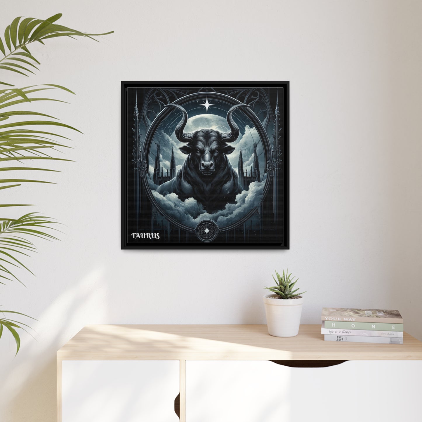 TAURUS Matte Canvas, Black Frame