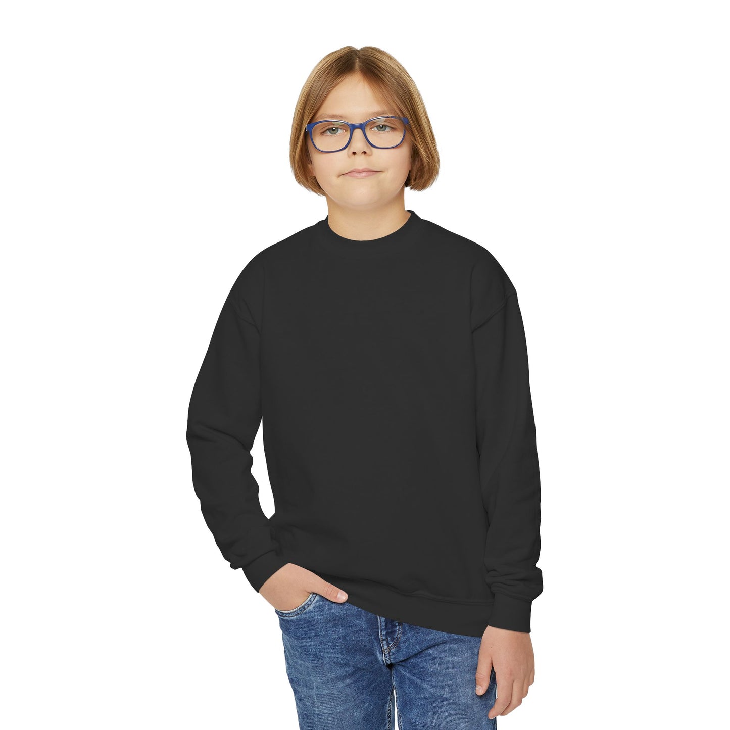 Youth Crewneck Sweatshirt Enjoy Your Life white