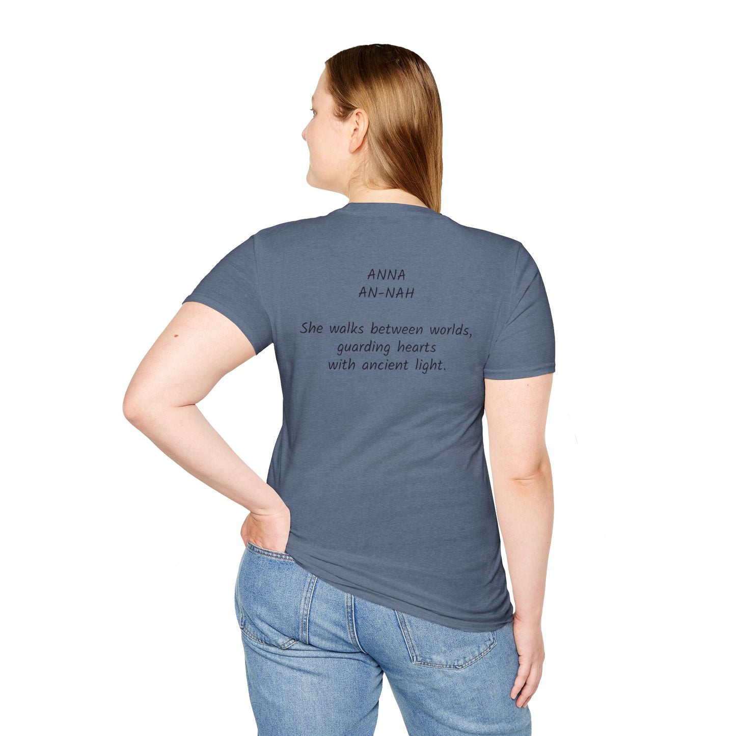 Mystical ANNA Name T-Shirt – Guardian of Light Edition. Spiritual Quote T-Shirt, Gift for Her, Affirmation Clothing, Unique Graphic Tee, Inspirational Apparel, Casual Style