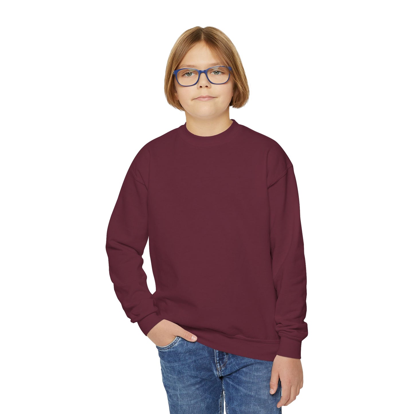 Youth Crewneck Sweatshirt Enjoy Your Life white