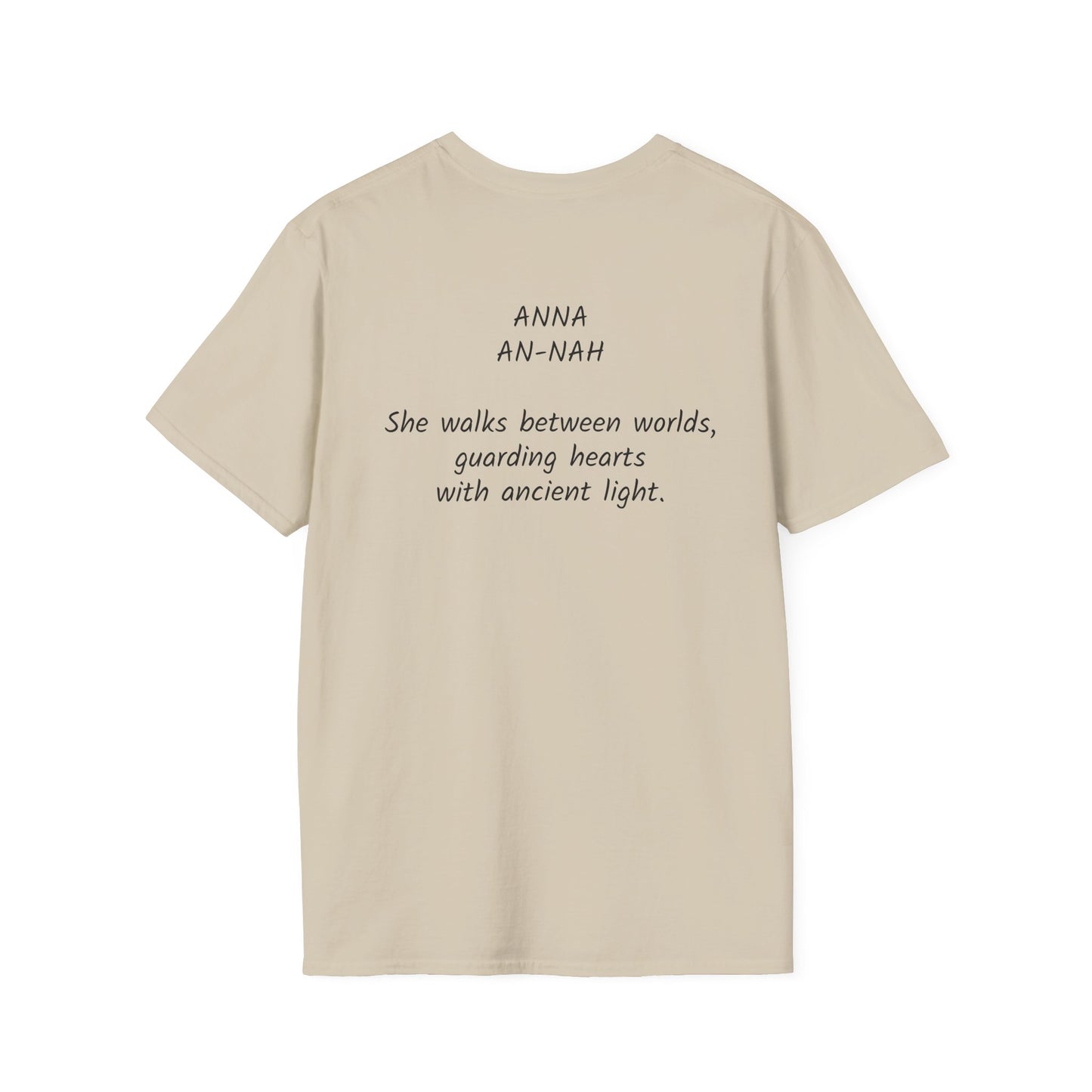 Mystical ANNA Name T-Shirt – Guardian of Light Edition. Spiritual Quote T-Shirt, Gift for Her, Affirmation Clothing, Unique Graphic Tee, Inspirational Apparel, Casual Style