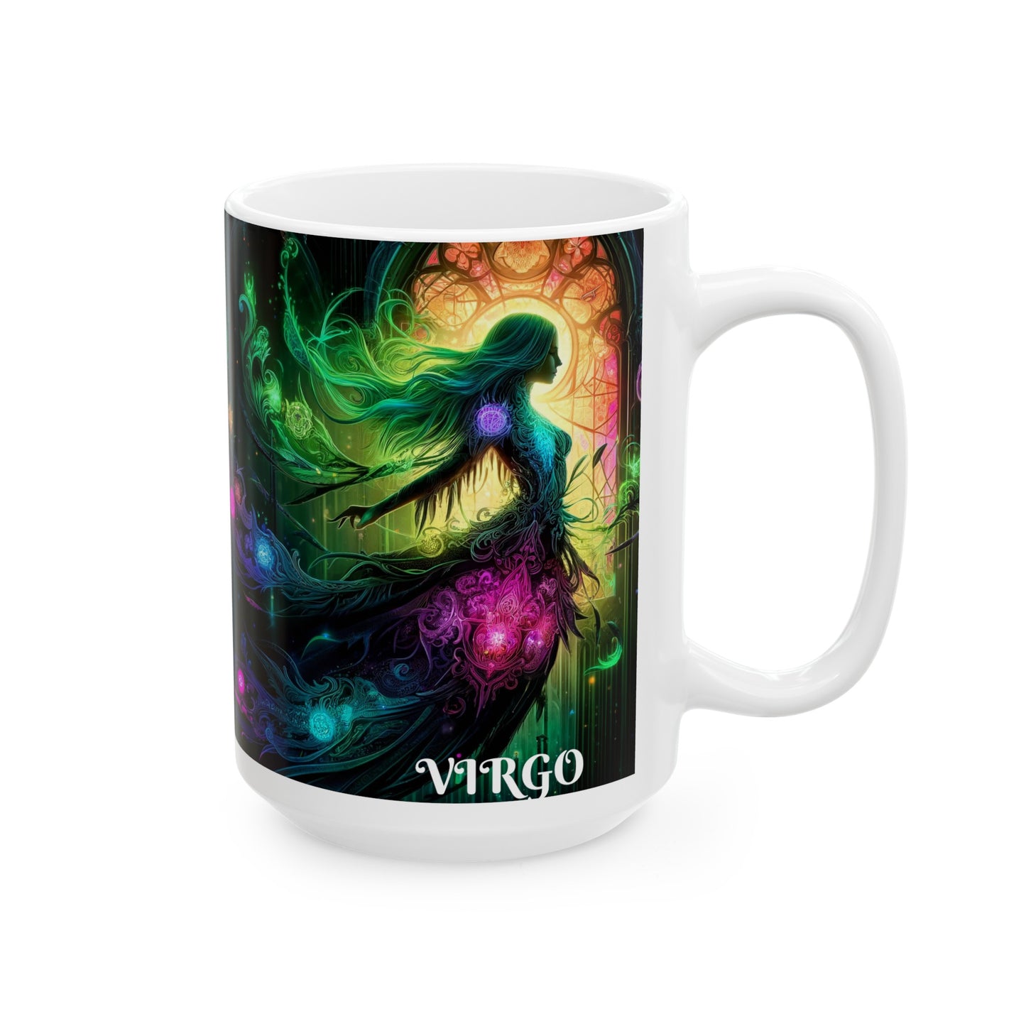 VIRGO 陶瓷杯,(11 盎司,15 盎司)