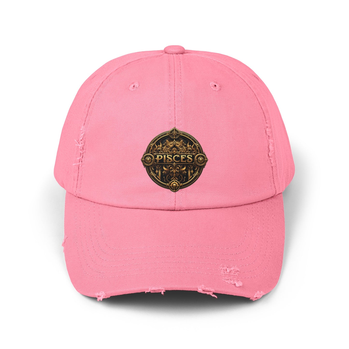 PISCES Unisex Distressed Cap