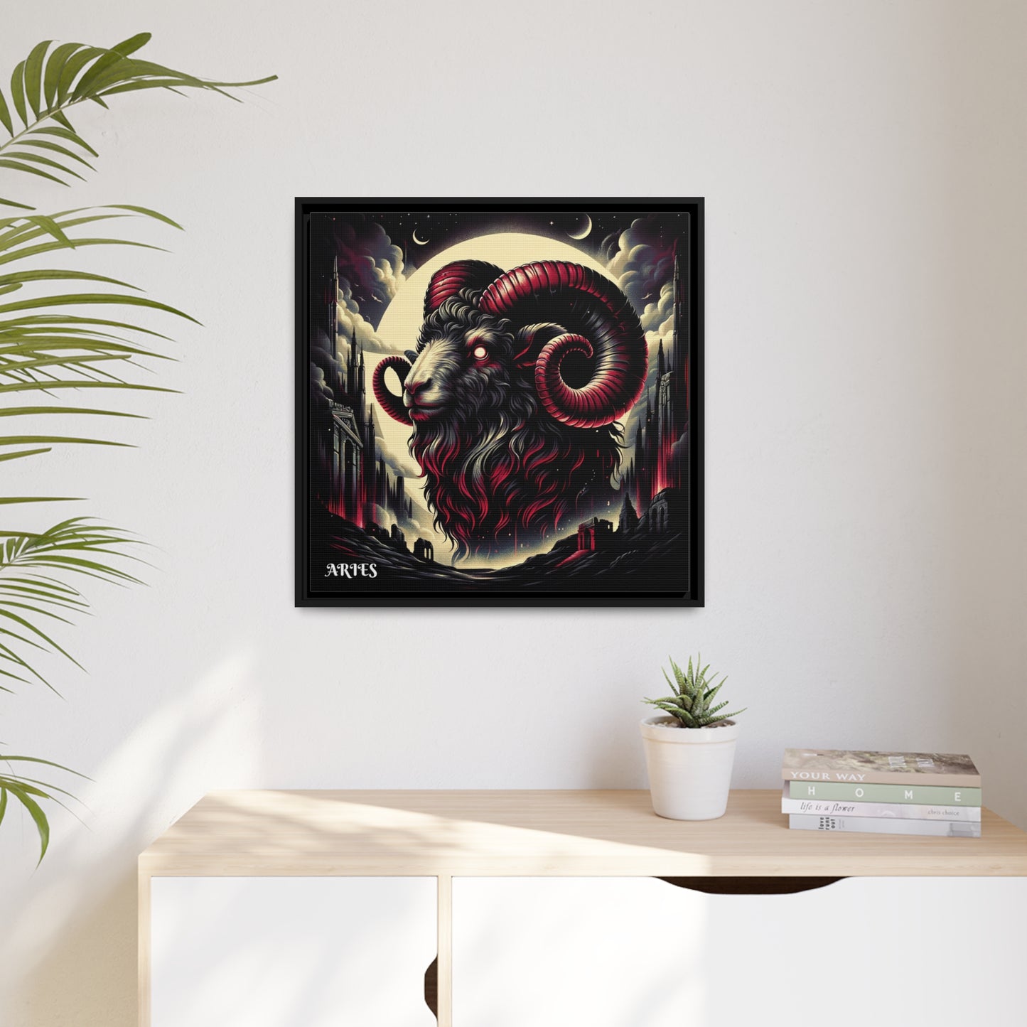 ARIES Matte Canvas, Black Frame