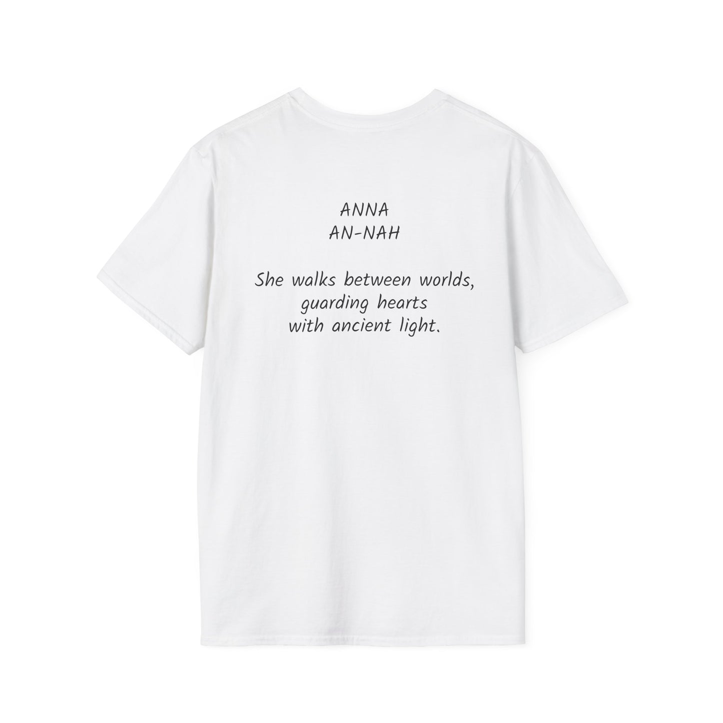 Mystical ANNA Name T-Shirt – Guardian of Light Edition. Spiritual Quote T-Shirt, Gift for Her, Affirmation Clothing, Unique Graphic Tee, Inspirational Apparel, Casual Style