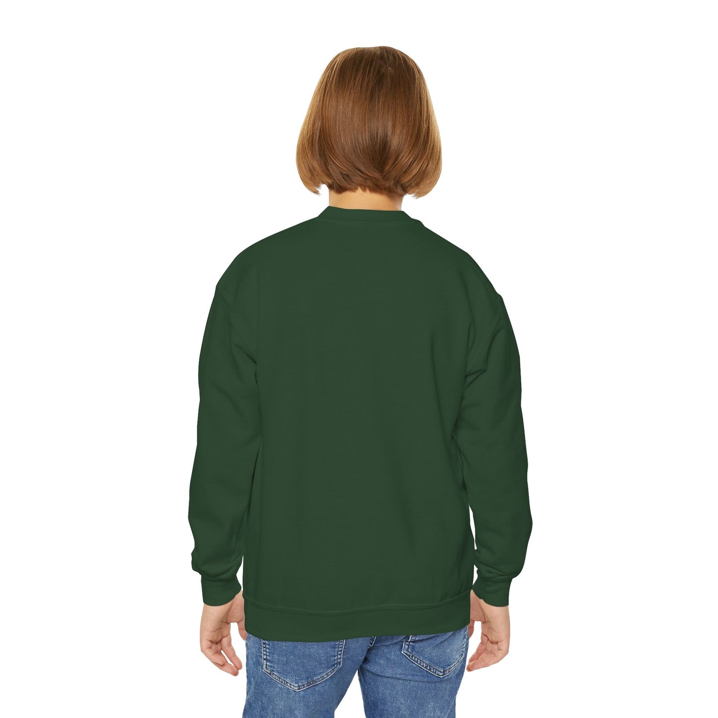Youth Crewneck Sweatshirt Enjoy Your Life white
