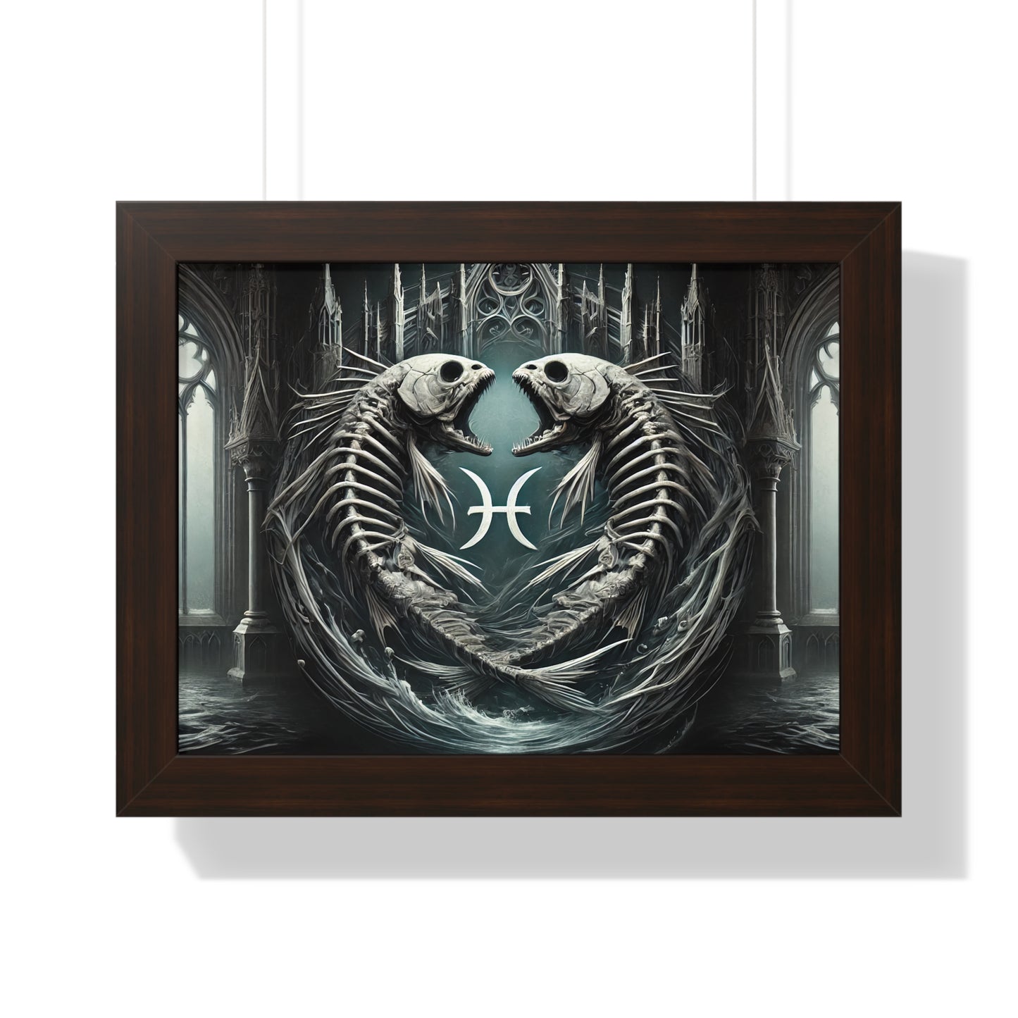 Happy Halloween Framed Horizontal Poster Pisces