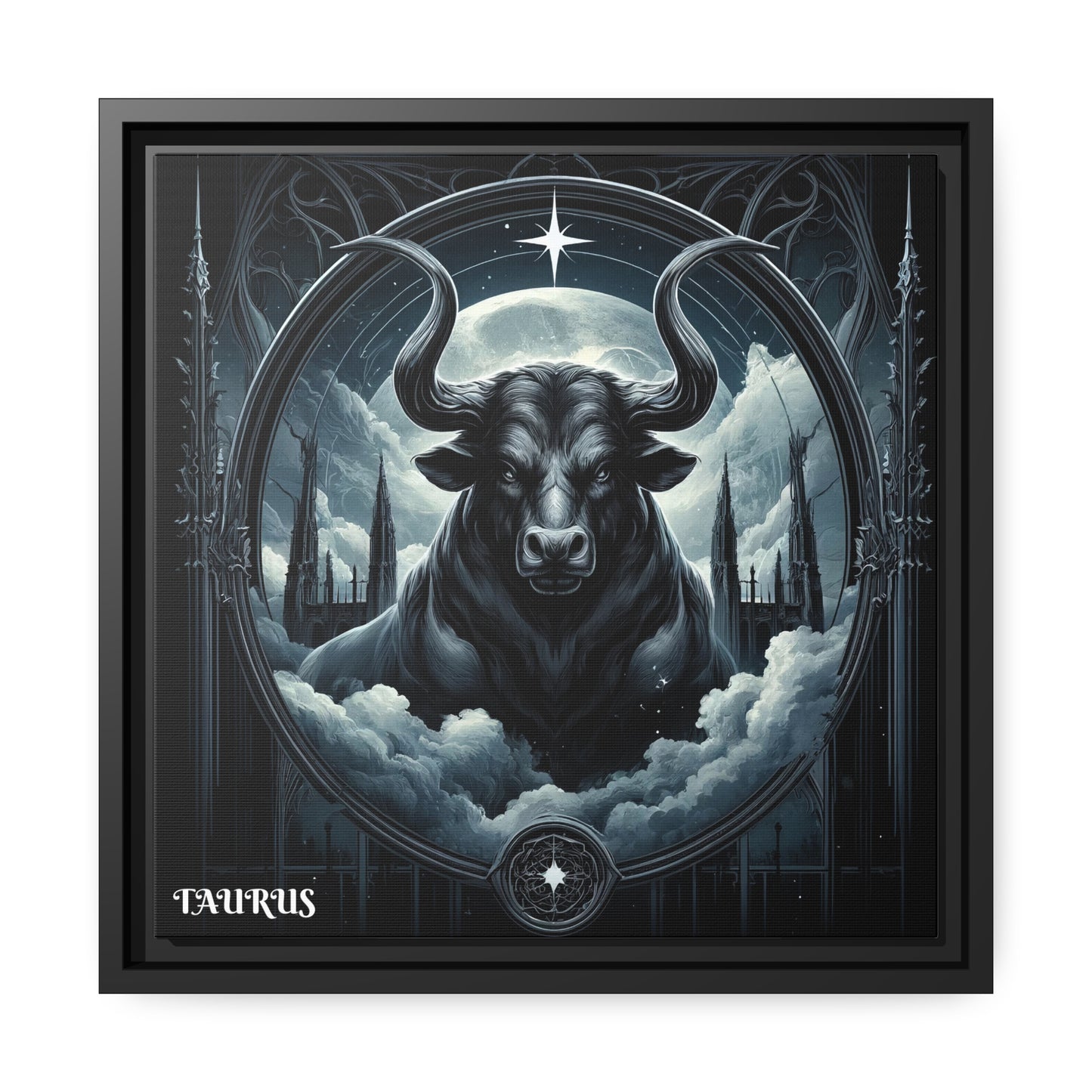 TAURUS Matte Canvas, Black Frame
