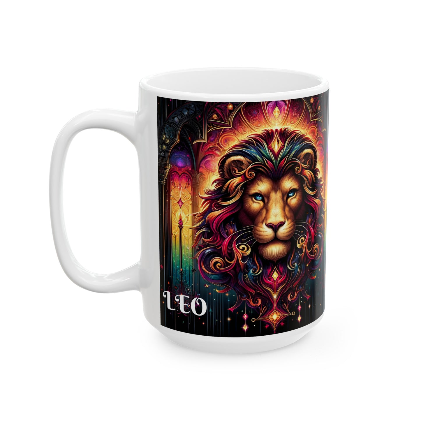 LEO Ceramic Mug, (11oz, 15oz)