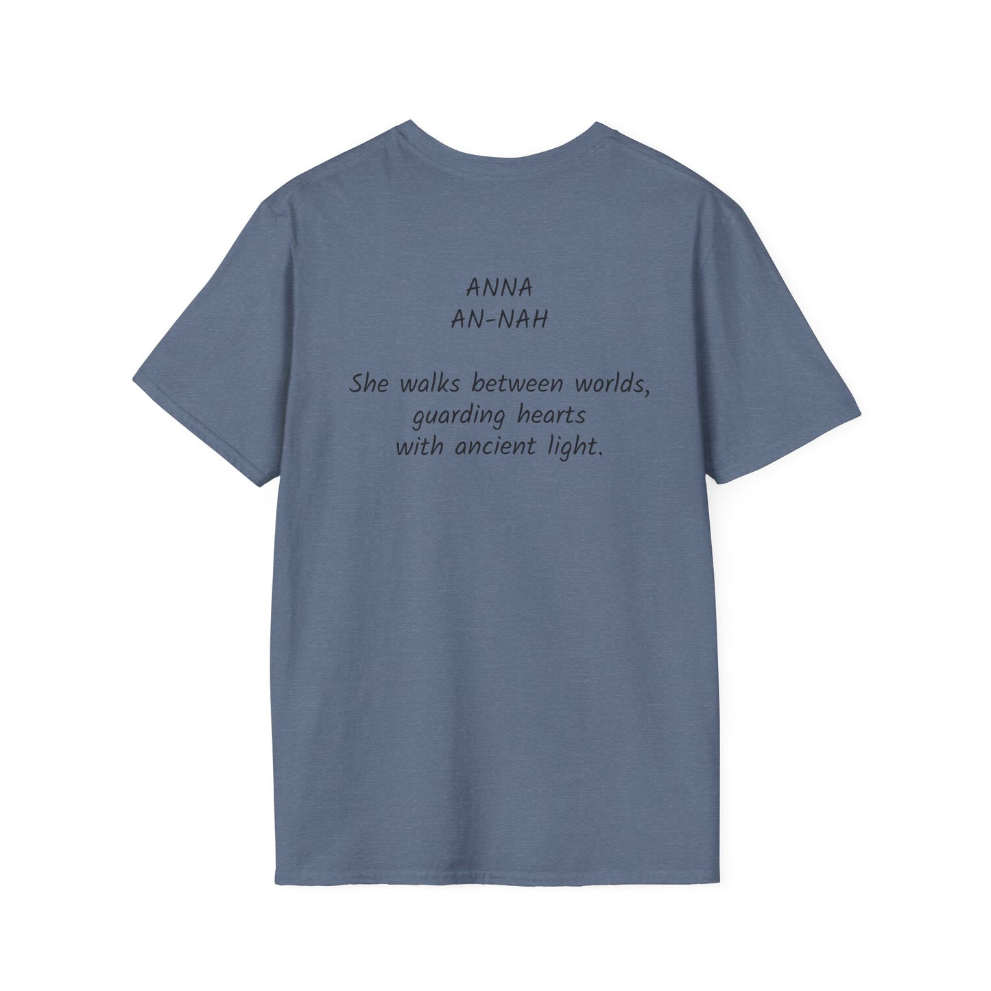 Mystical ANNA Name T-Shirt – Guardian of Light Edition. Spiritual Quote T-Shirt, Gift for Her, Affirmation Clothing, Unique Graphic Tee, Inspirational Apparel, Casual Style