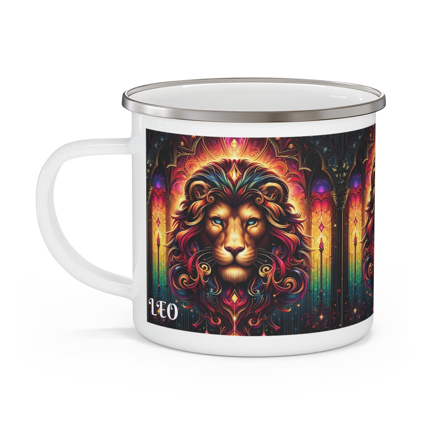 LEO Enamel Camping Mug