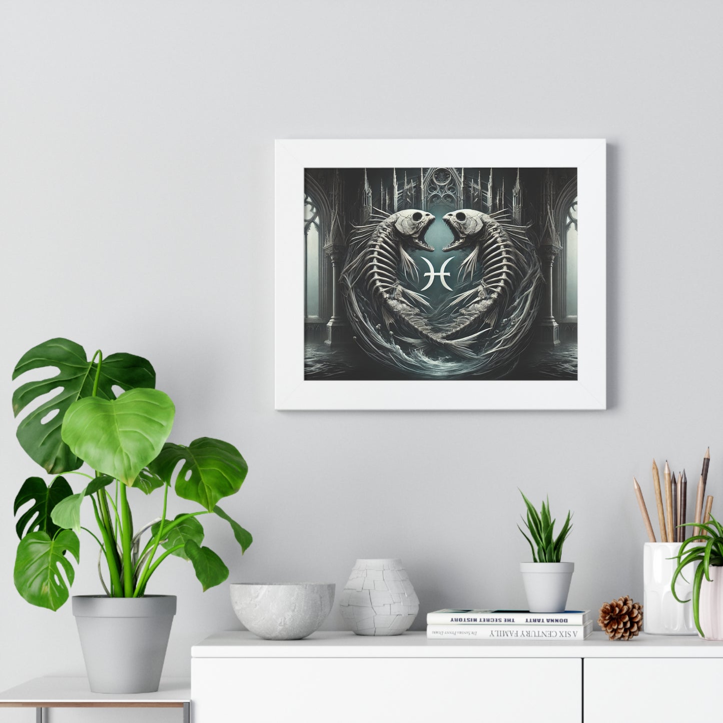 Happy Halloween Framed Horizontal Poster Pisces
