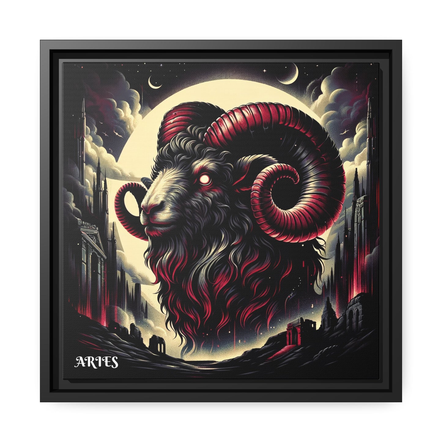ARIES Matte Canvas, Black Frame
